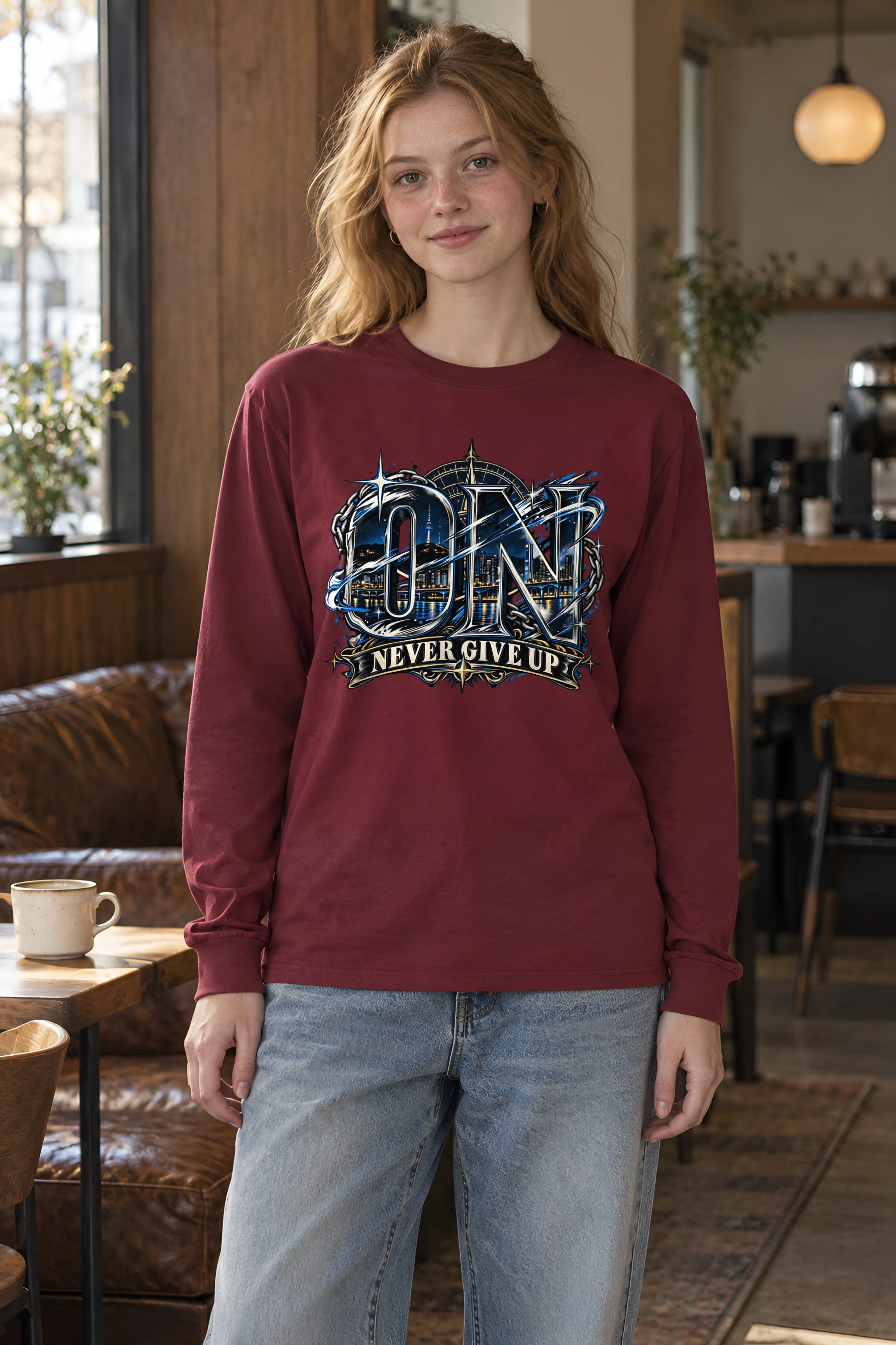 "Night Bridge Initials" Unisex Longsleeve T-shirt