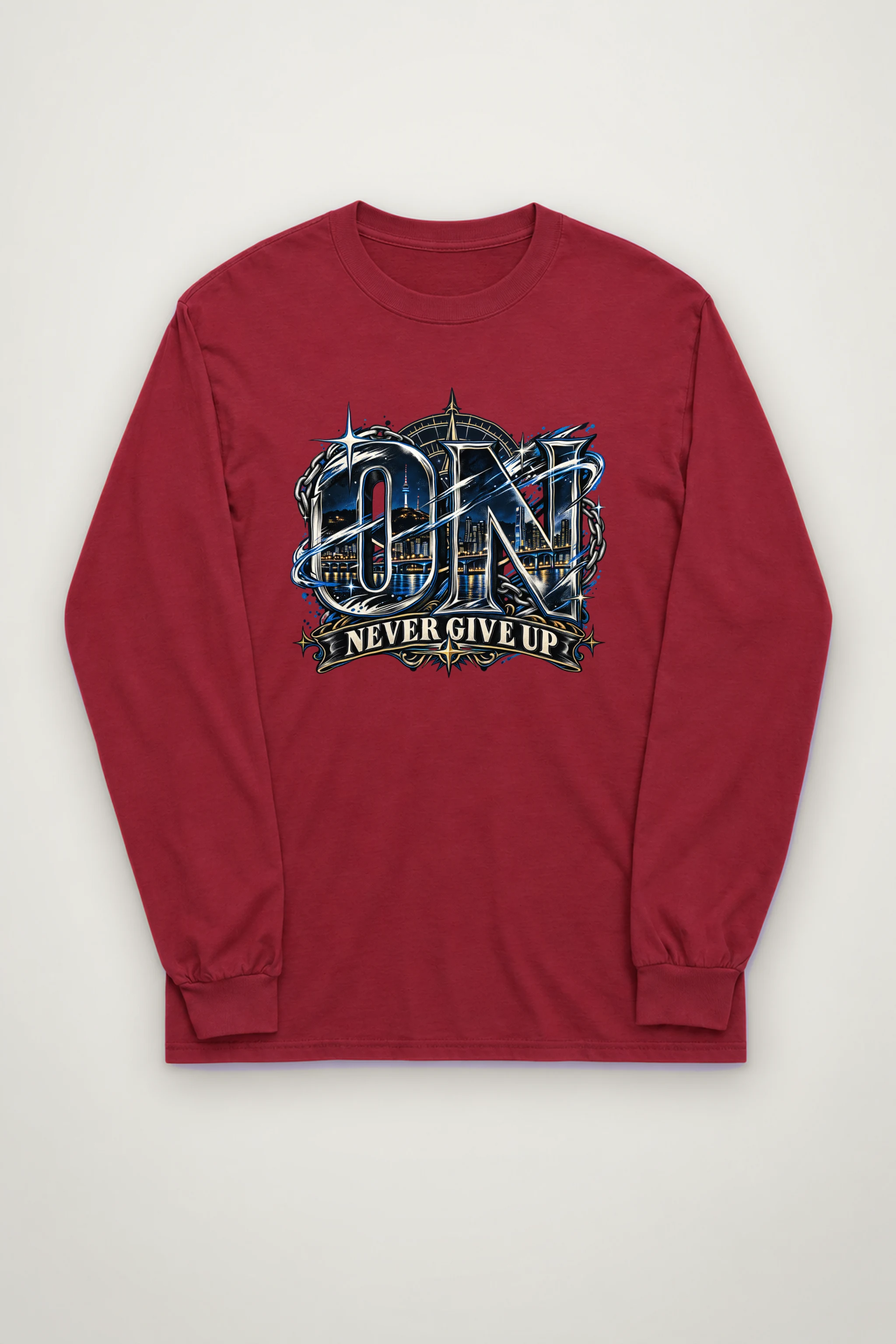 "Night Bridge Initials" Unisex Longsleeve T-shirt