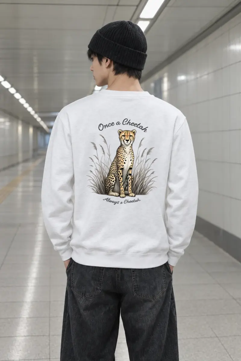 "Once A Cheetah" Heavy Blend Unisex Crewneck Sweatshirt