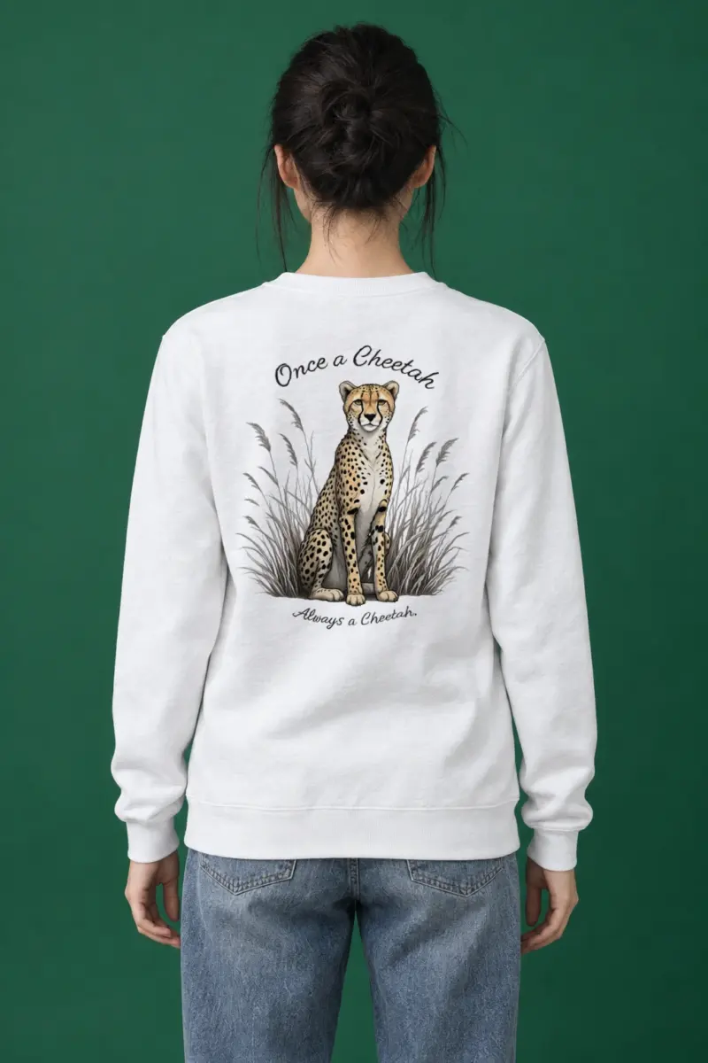"Once A Cheetah" Heavy Blend Unisex Crewneck Sweatshirt