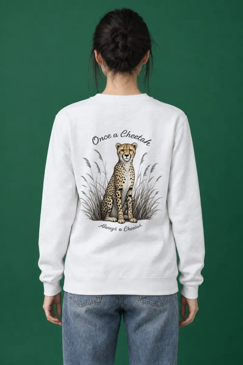 "Once A Cheetah" Heavy Blend Unisex Crewneck Sweatshirt