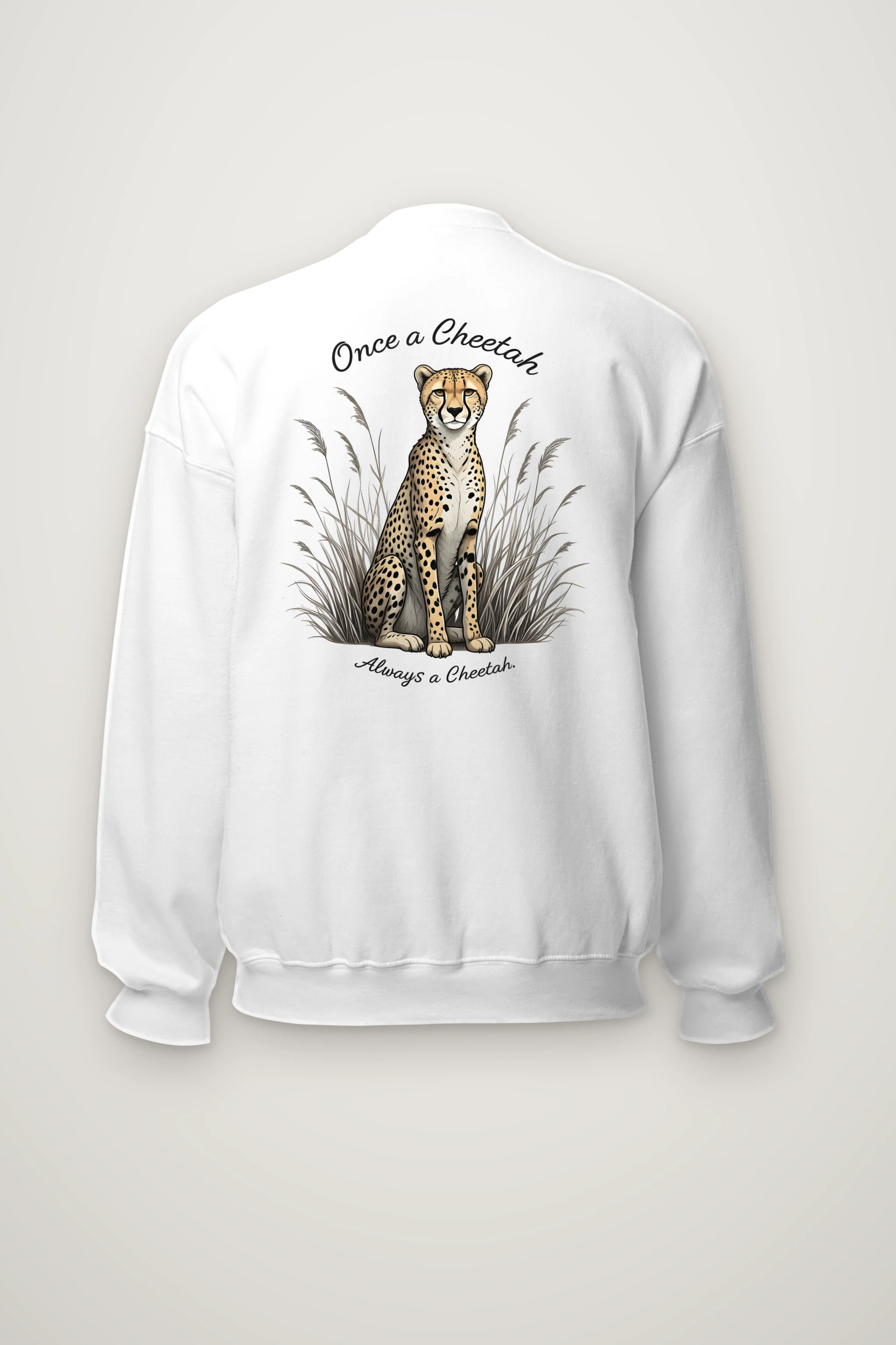 "Once A Cheetah" Heavy Blend Unisex Crewneck Sweatshirt