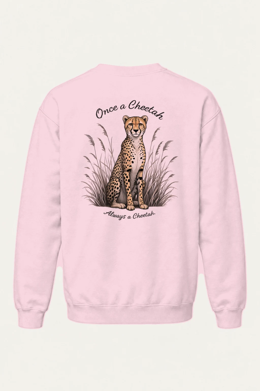 "Once A Cheetah" Heavy Blend Unisex Crewneck Sweatshirt | Gildan 18000