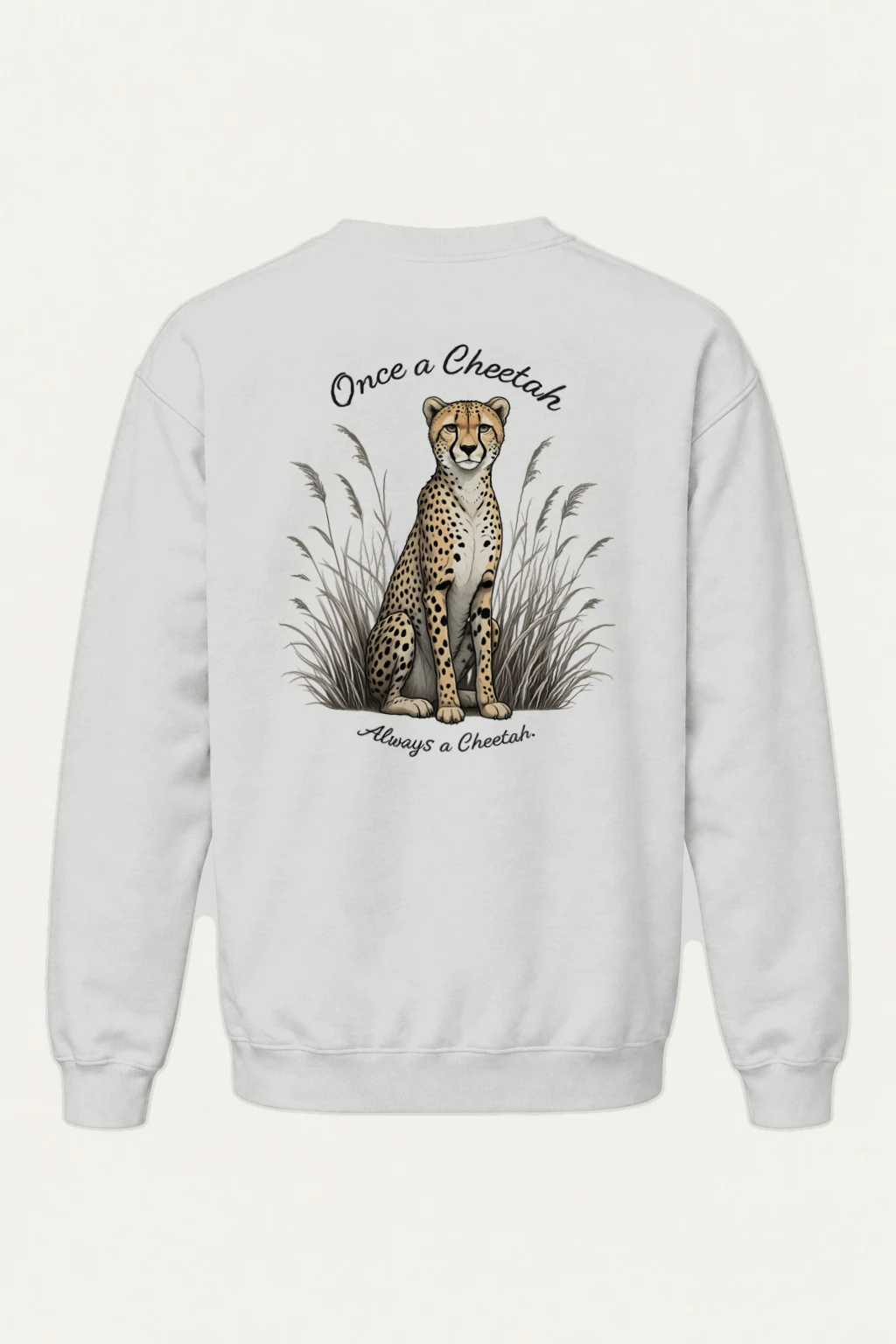 "Once A Cheetah" Heavy Blend Unisex Crewneck Sweatshirt | Gildan 18000
