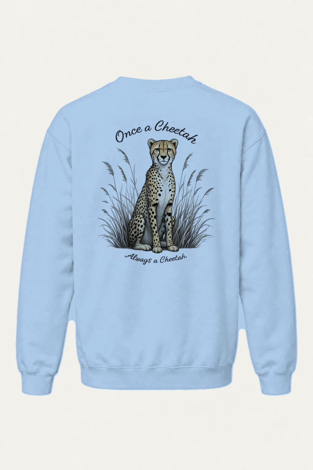 "Once A Cheetah" Heavy Blend Unisex Crewneck Sweatshirt | Gildan 18000