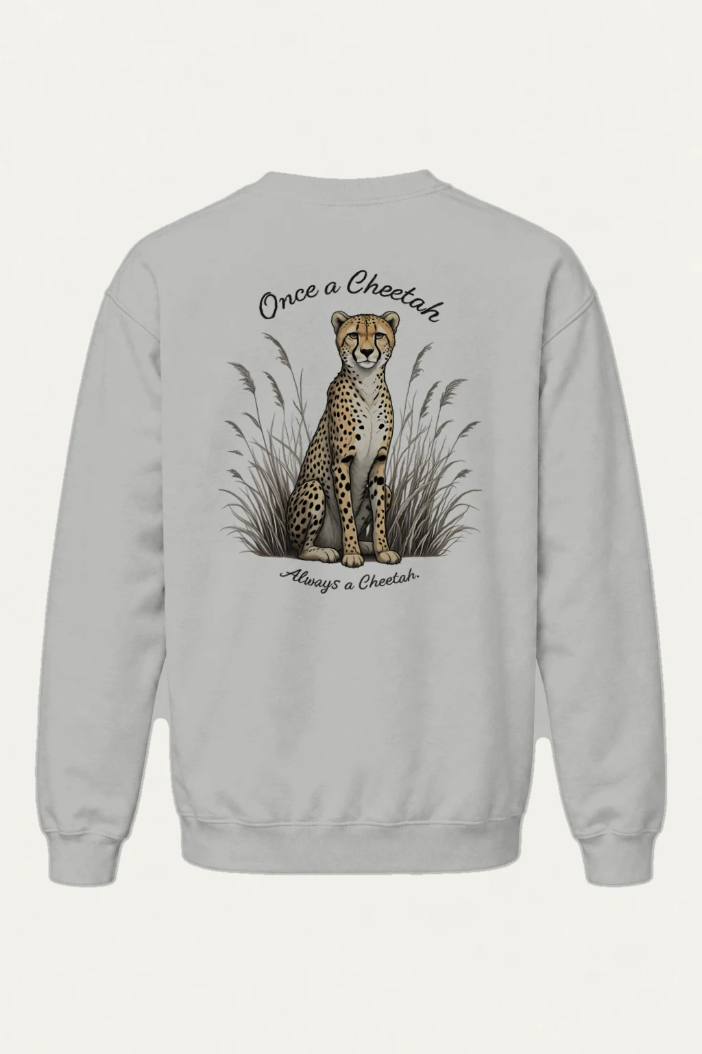 "Once A Cheetah" Heavy Blend Unisex Crewneck Sweatshirt | Gildan 18000