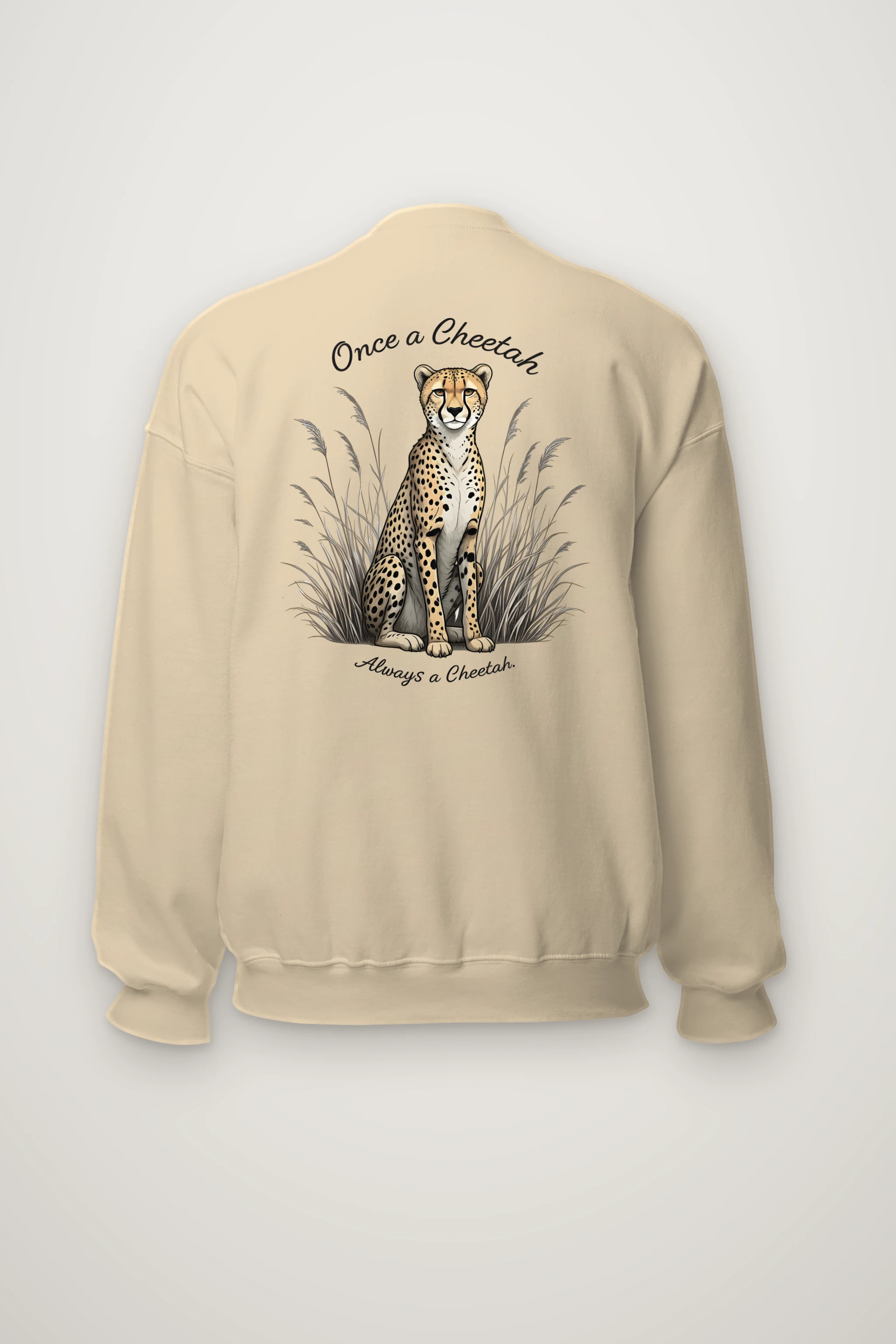 "Once A Cheetah" Heavy Blend Unisex Crewneck Sweatshirt