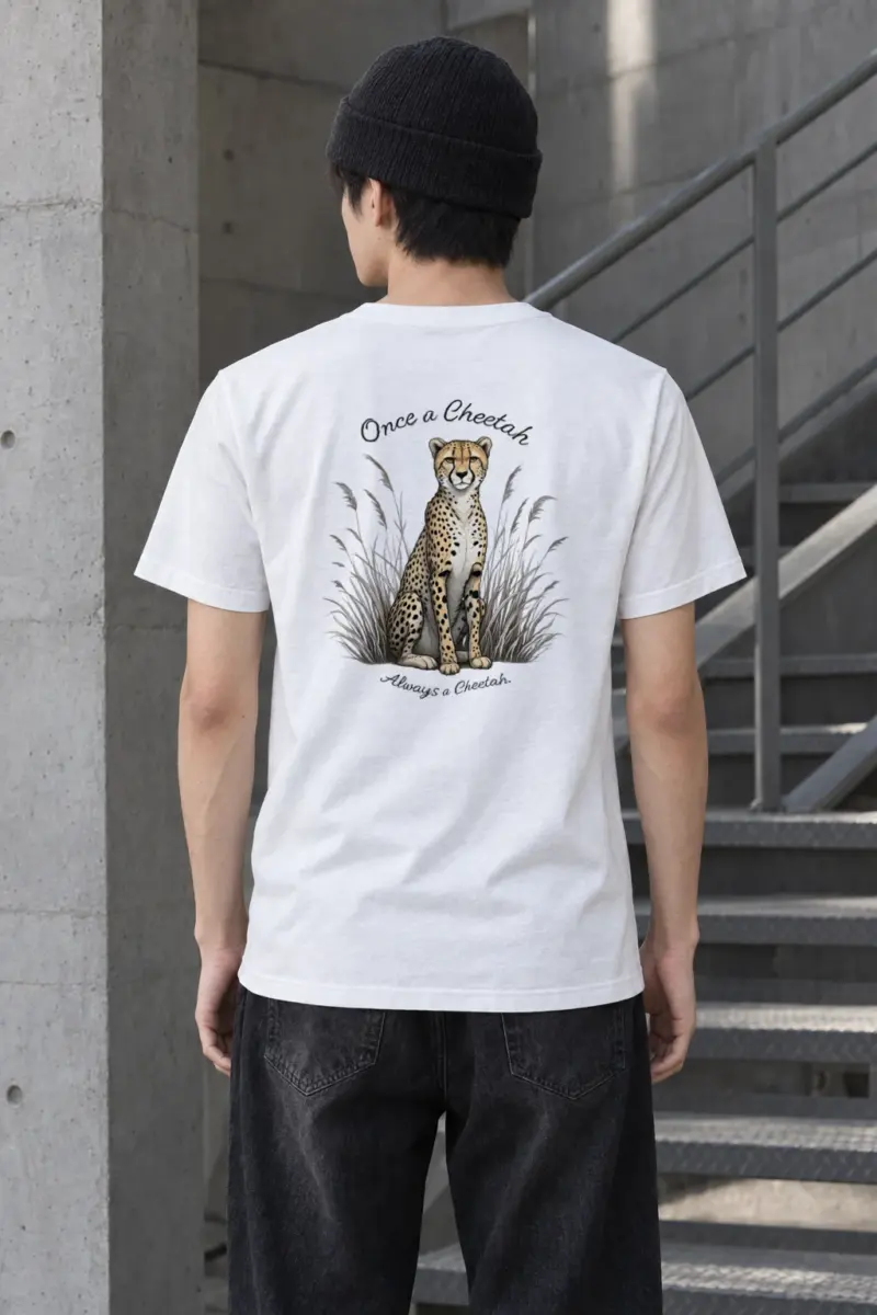 "Once A Cheetah" Heavyweight Unisex Crewneck T-shirt