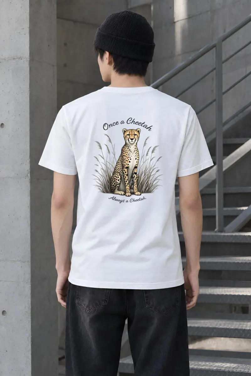 "Once A Cheetah" Heavyweight Unisex Crewneck T-shirt
