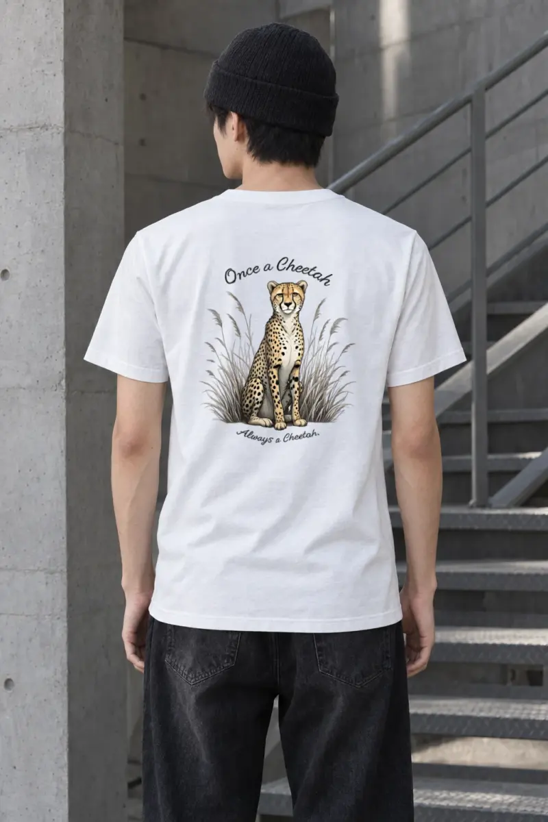 "Once A Cheetah" Heavyweight Unisex Crewneck T-shirt