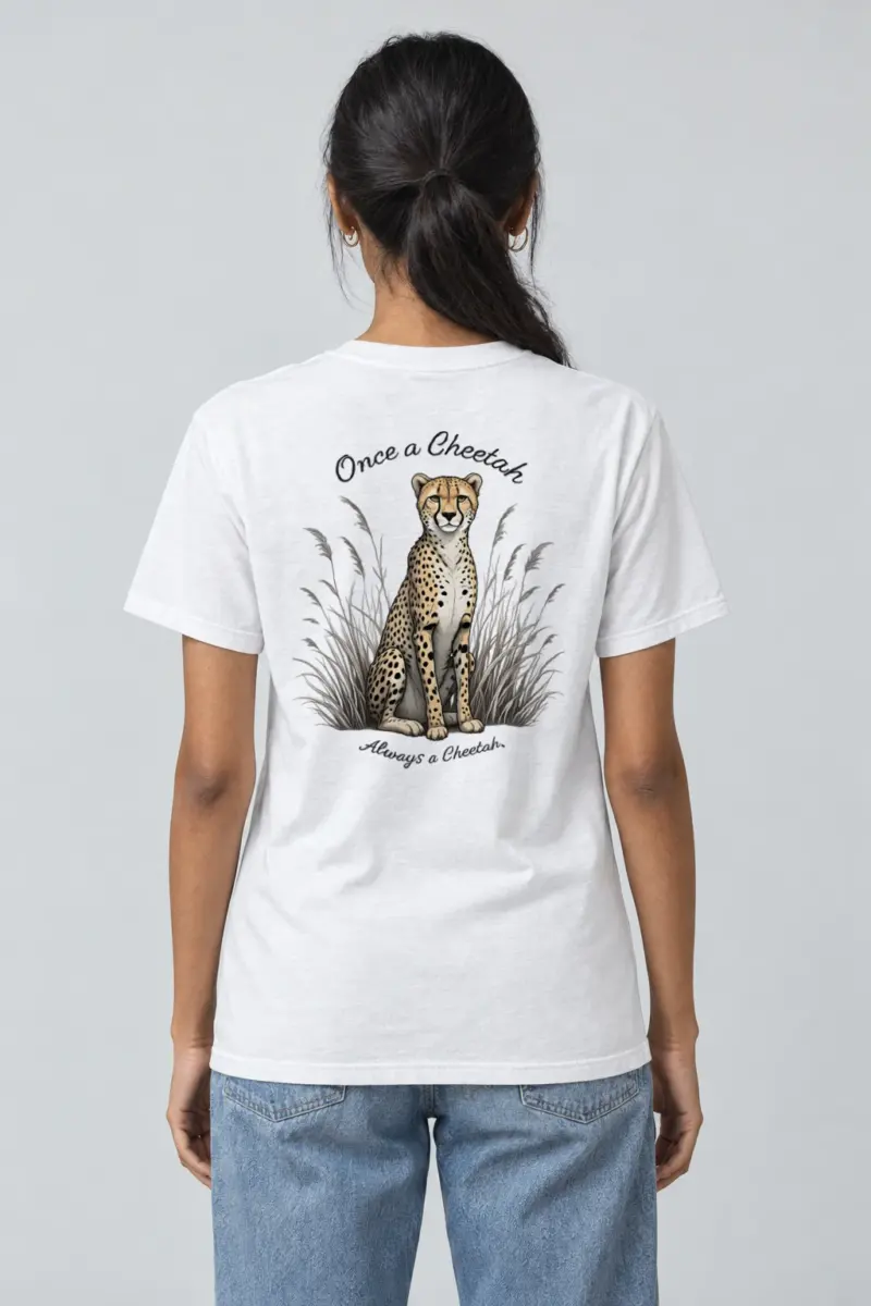 "Once A Cheetah" Heavyweight Unisex Crewneck T-shirt | Gildan 5000