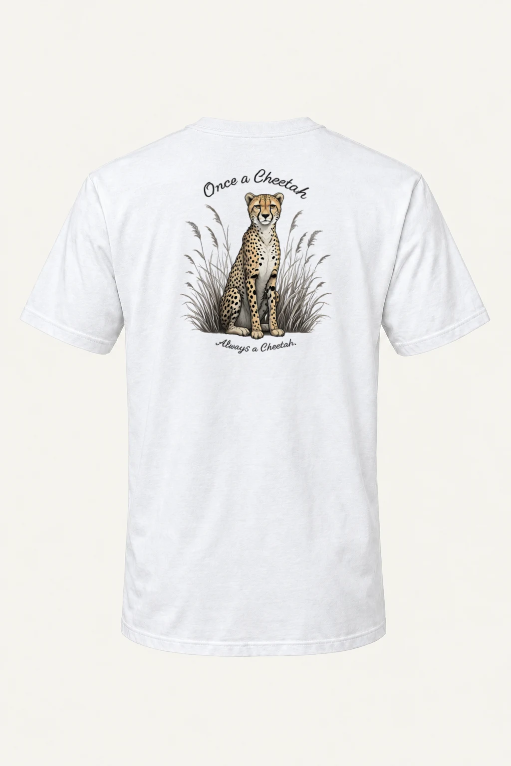 "Once A Cheetah" Heavyweight Unisex Crewneck T-shirt | Gildan 5000