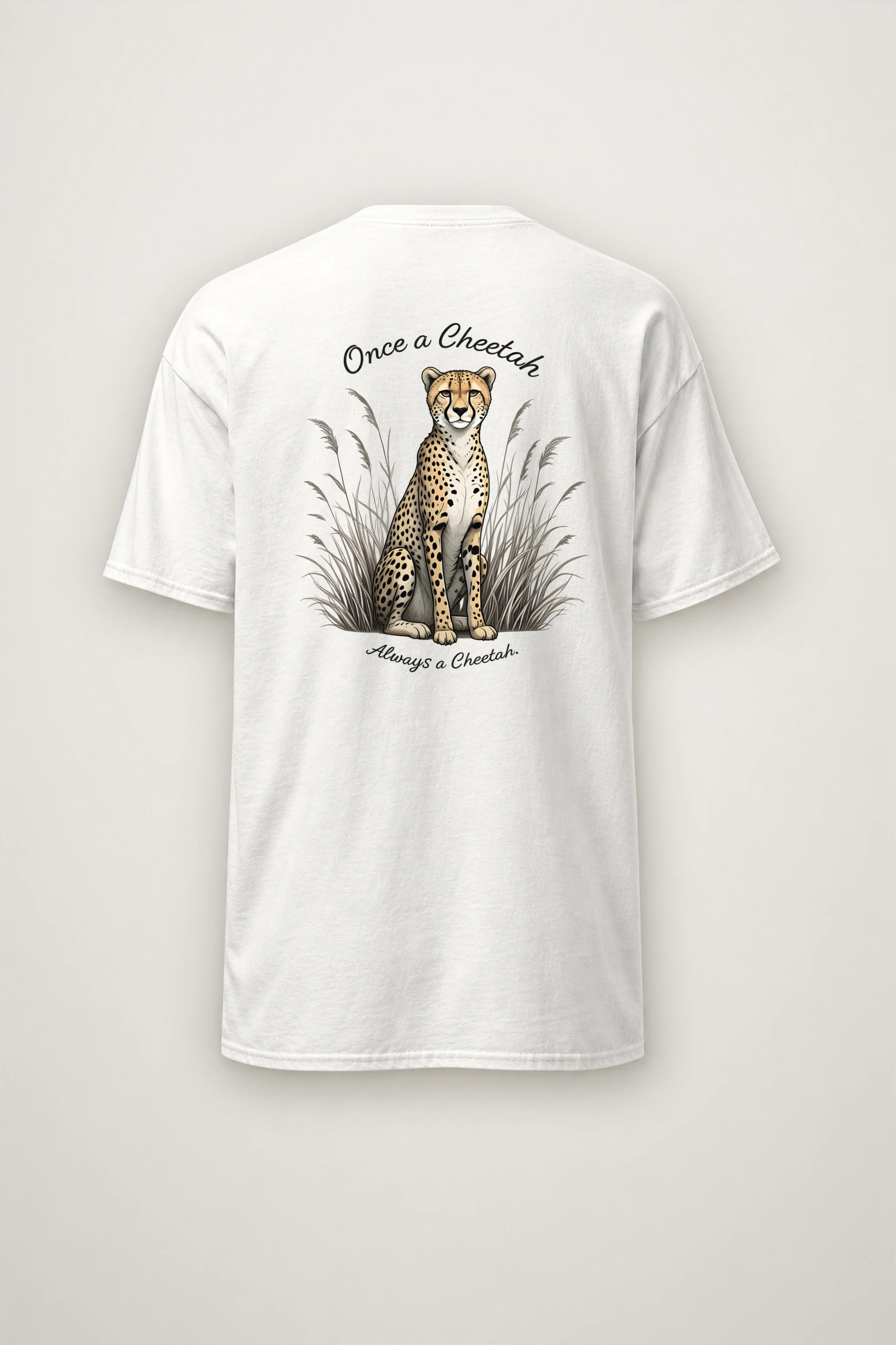 "Once A Cheetah" Heavyweight Unisex Crewneck T-shirt