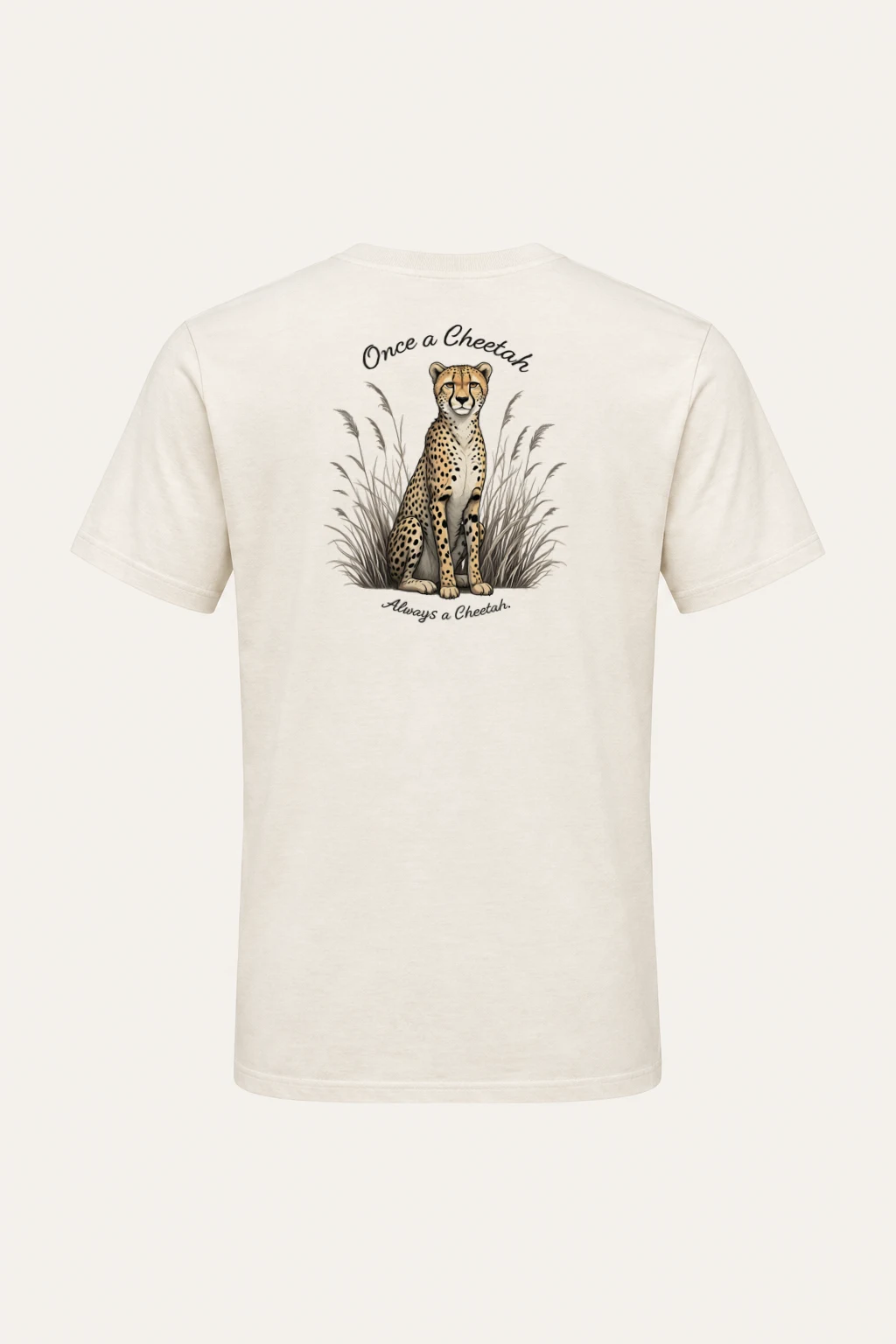 "Once A Cheetah" Heavyweight Unisex Crewneck T-shirt | Gildan 5000
