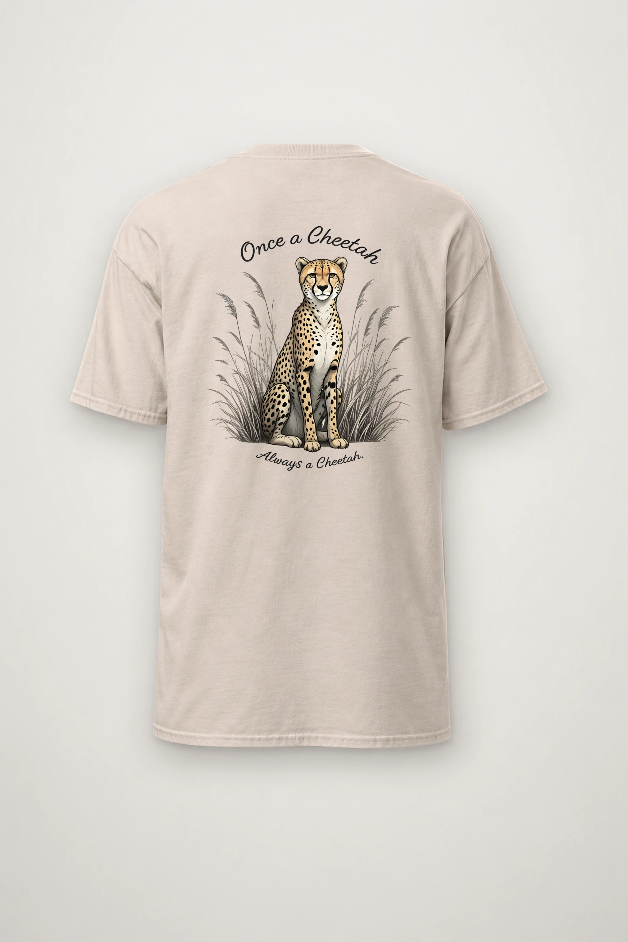 "Once A Cheetah" Heavyweight Unisex Crewneck T-shirt