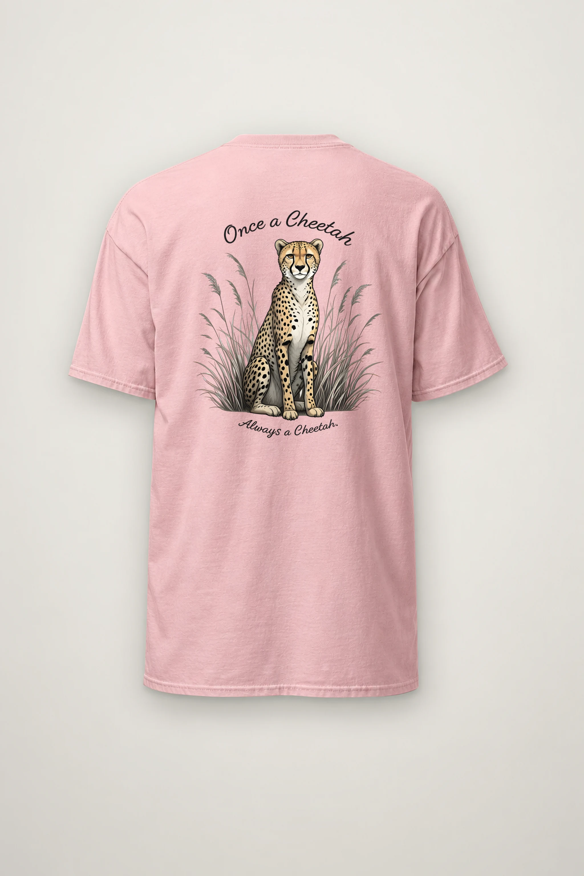 "Once A Cheetah" Heavyweight Unisex Crewneck T-shirt