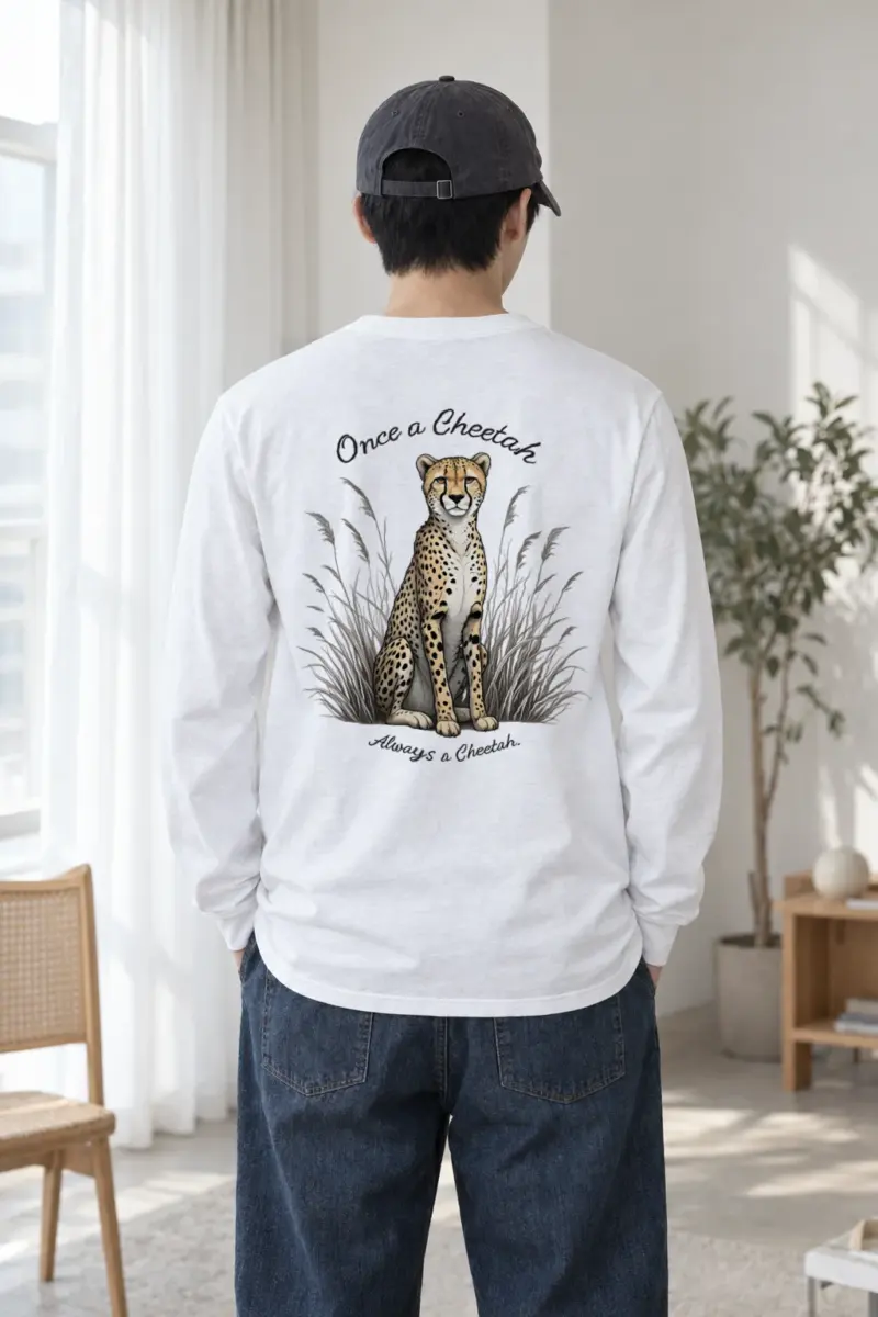"Once A Cheetah" Unisex Longsleeve T-shirt | Gildan 2400