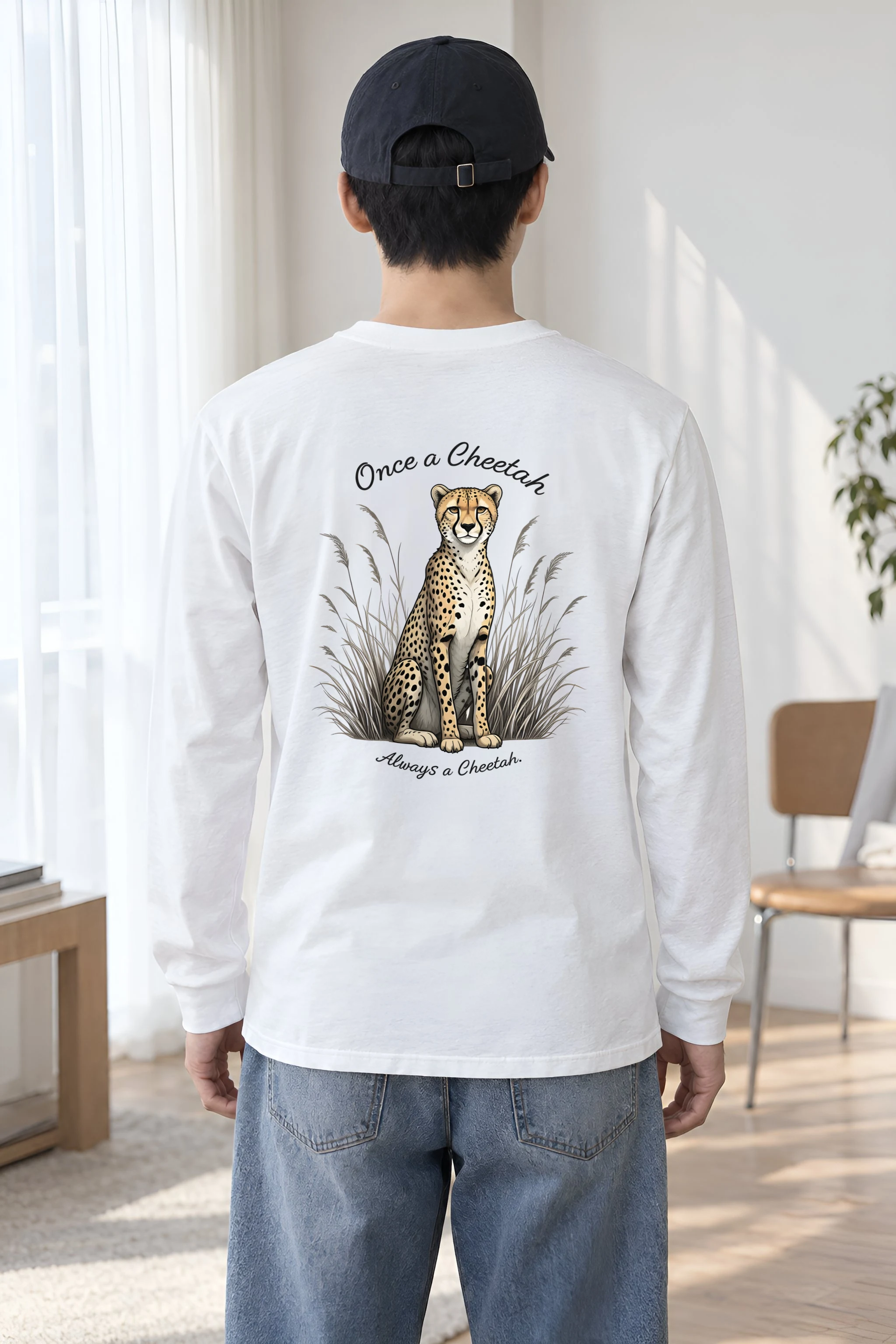 "Once A Cheetah" Unisex Longsleeve T-shirt