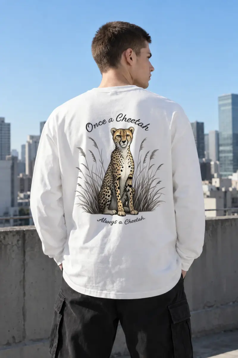 "Once A Cheetah" Unisex Longsleeve T-shirt | Gildan 2400