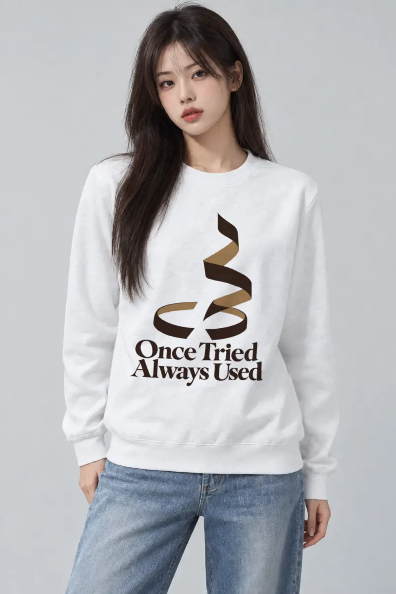 "Once Tried Always Used" Heavy Blend Unisex Crewneck Sweatshirt