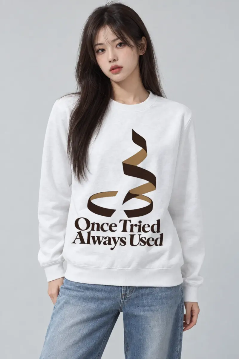 "Once Tried Always Used" Heavy Blend Unisex Crewneck Sweatshirt