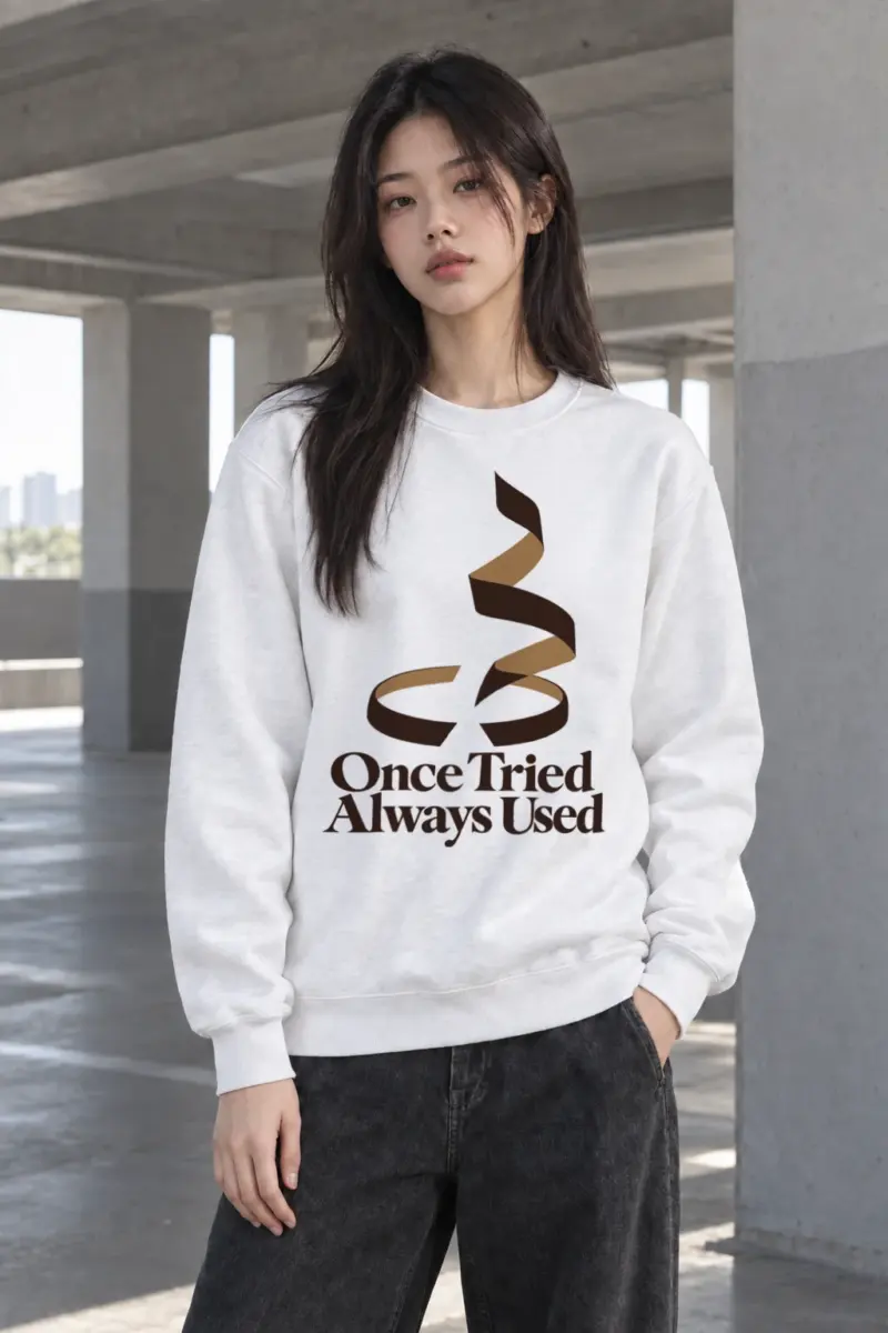 "Once Tried Always Used" Heavy Blend Unisex Crewneck Sweatshirt | Gildan 18000