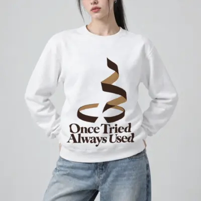 "Once Tried Always Used" Heavy Blend Unisex Crewneck Sweatshirt