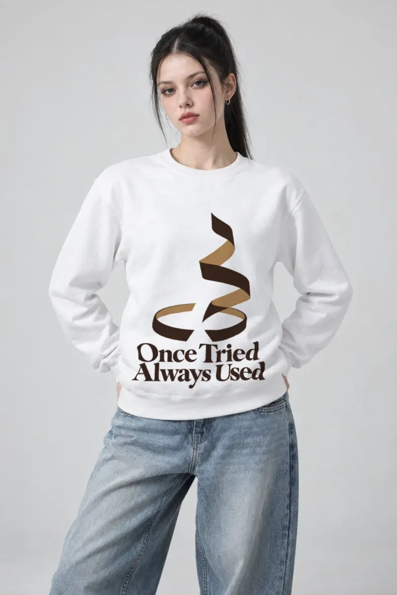 "Once Tried Always Used" Heavy Blend Unisex Crewneck Sweatshirt