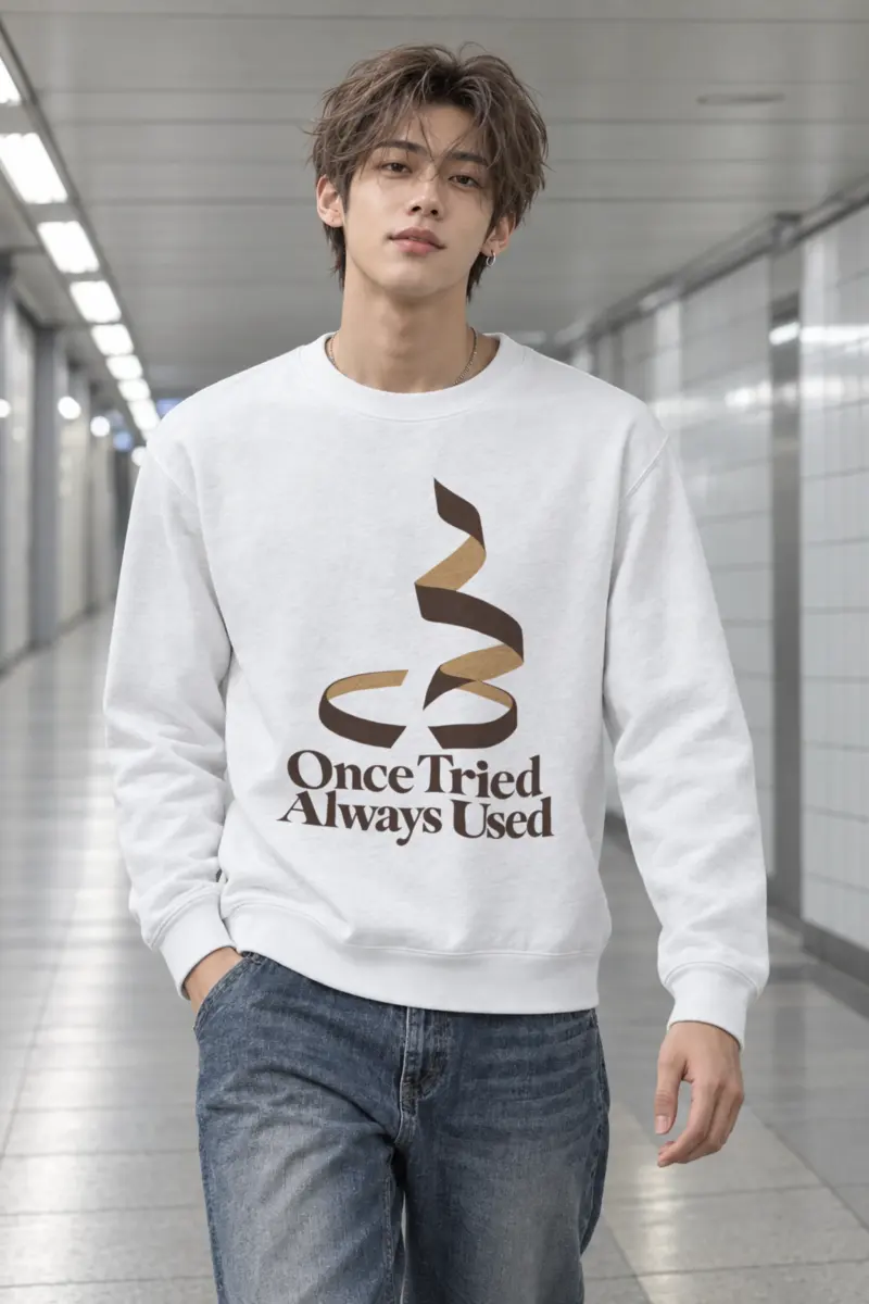 "Once Tried Always Used" Heavy Blend Unisex Crewneck Sweatshirt