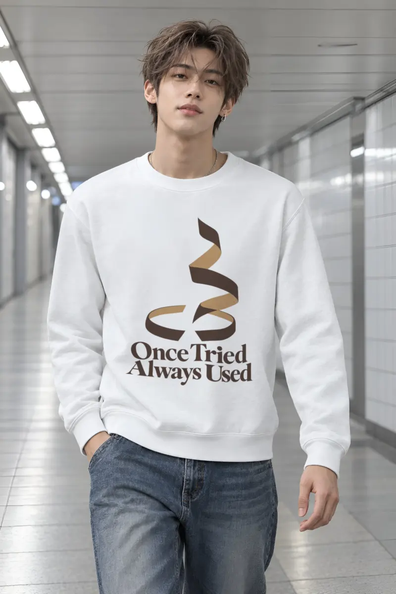 "Once Tried Always Used" Heavy Blend Unisex Crewneck Sweatshirt