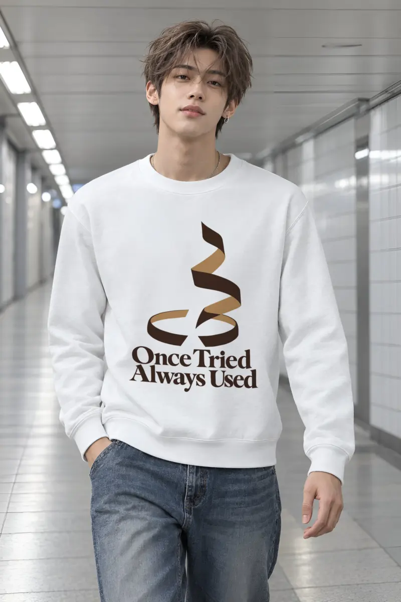 "Once Tried Always Used" Heavy Blend Unisex Crewneck Sweatshirt