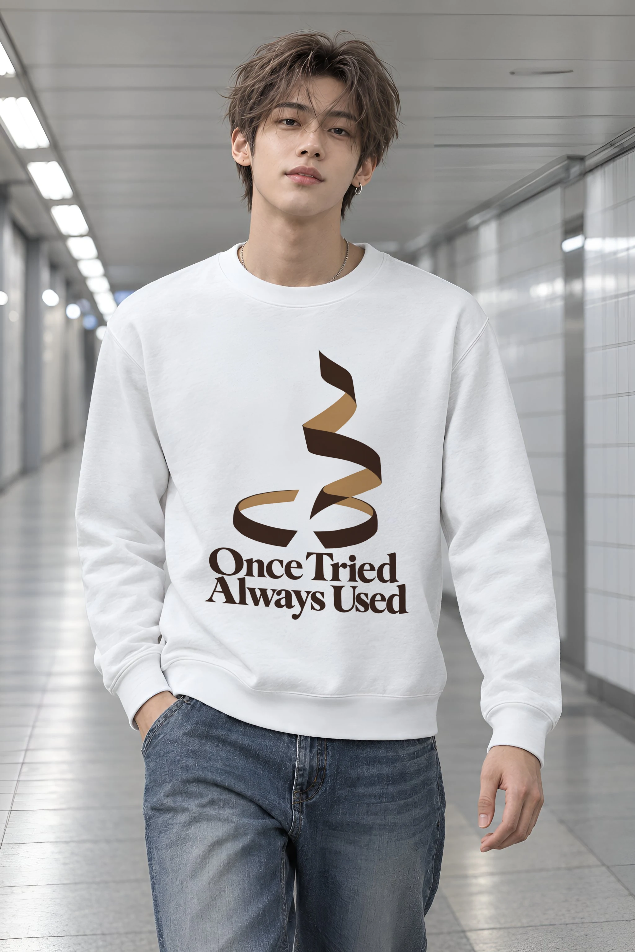 "Once Tried Always Used" Heavy Blend Unisex Crewneck Sweatshirt