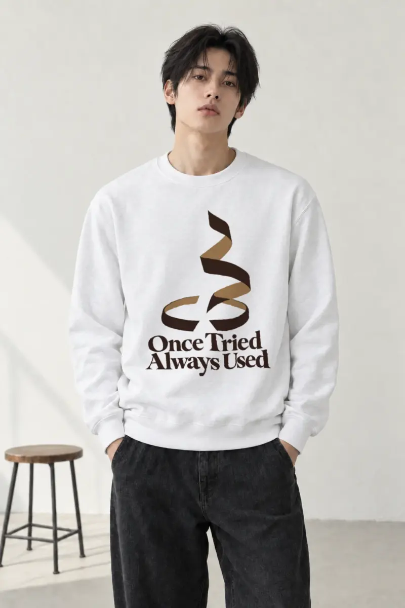 "Once Tried Always Used" Heavy Blend Unisex Crewneck Sweatshirt | Gildan 18000
