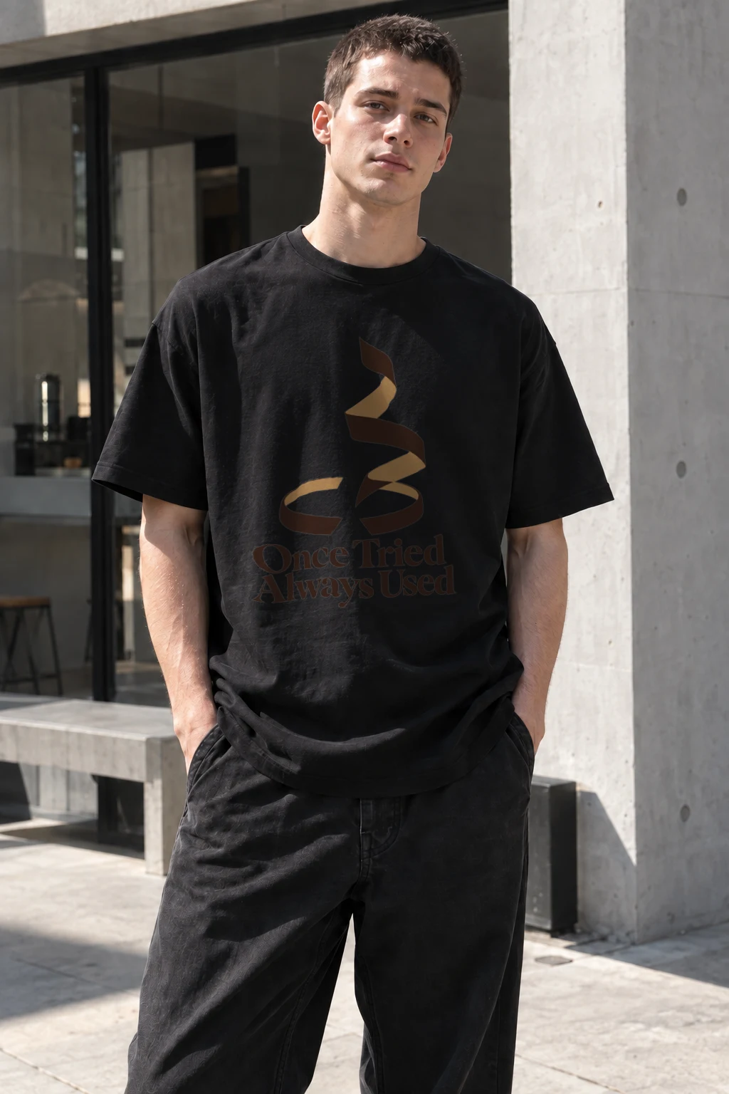 "Once Tried Always Used" Heavyweight Unisex Crewneck T-shirt | Gildan 5000
