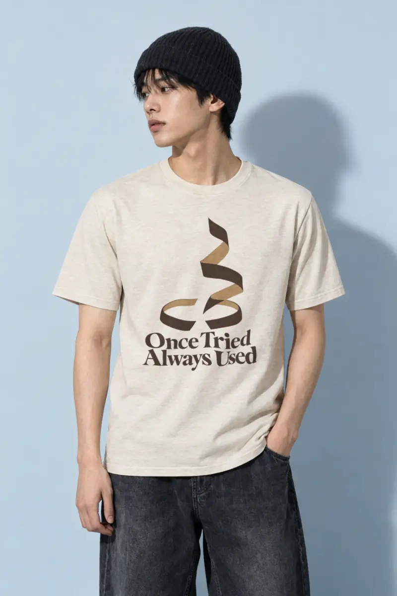 "Once Tried Always Used" Heavyweight Unisex Crewneck T-shirt