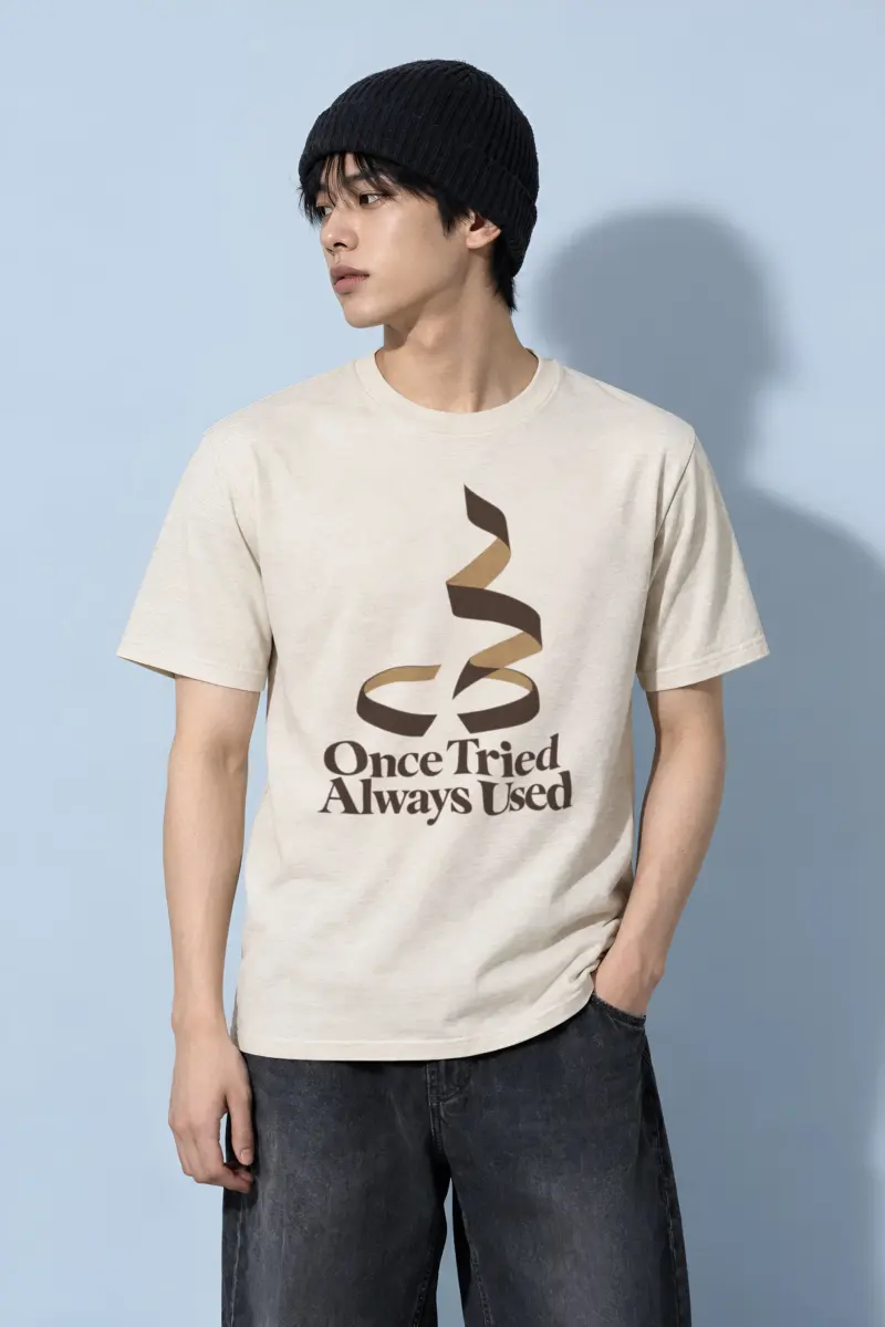 "Once Tried Always Used" Heavyweight Unisex Crewneck T-shirt