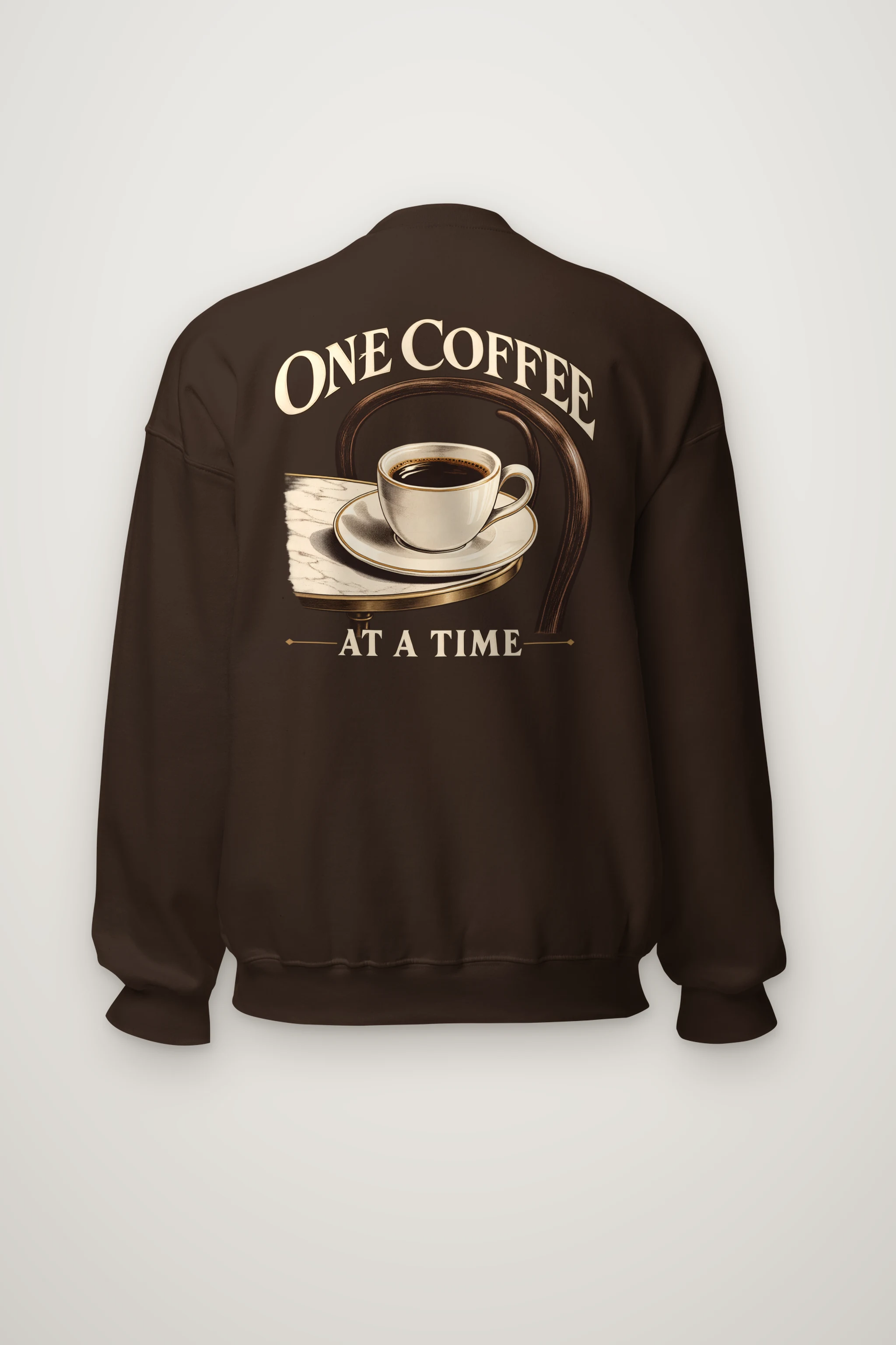 "One Coffee At A Time" Heavy Blend Unisex Crewneck Sweatshirt