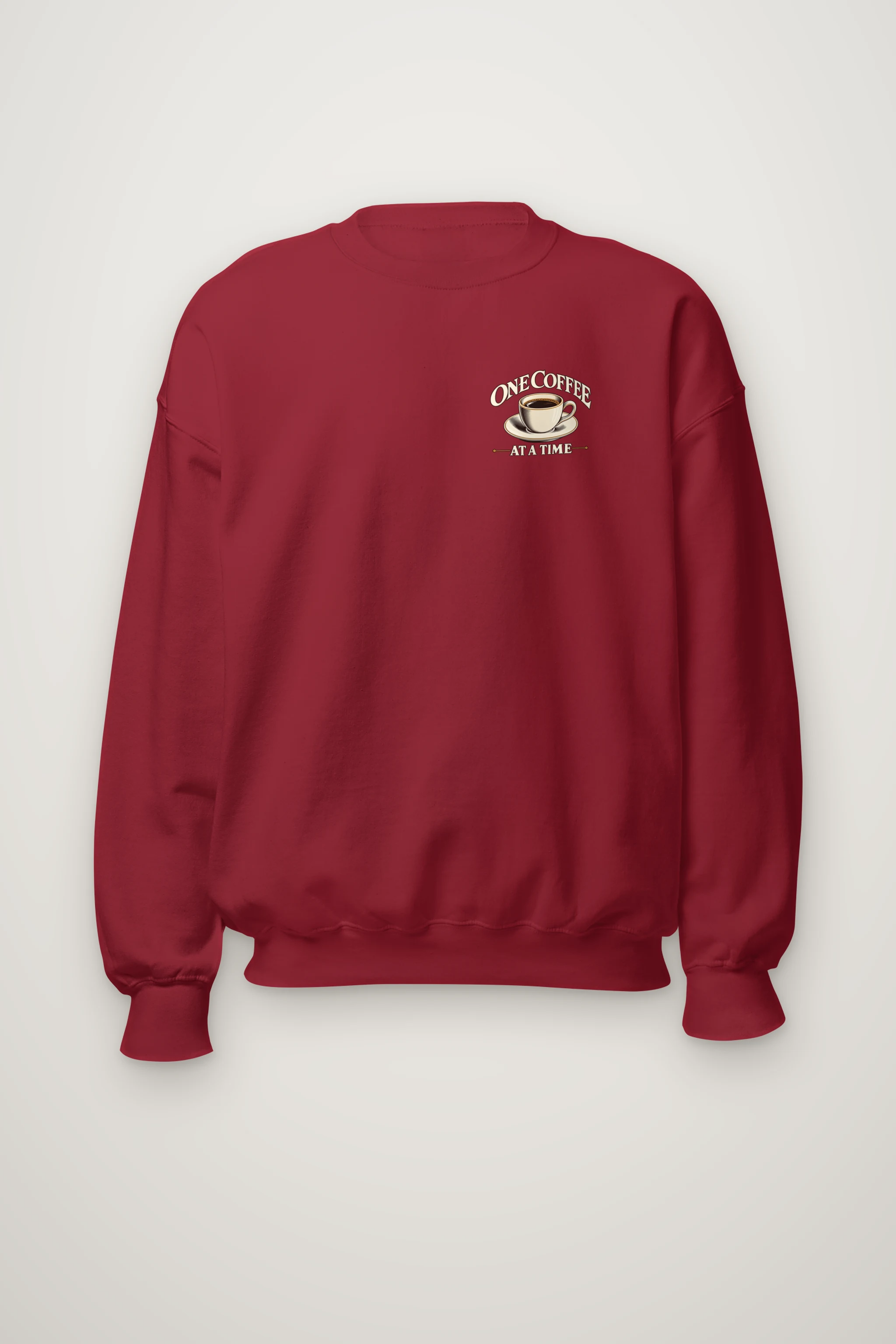"One Coffee At A Time" Heavy Blend Unisex Crewneck Sweatshirt