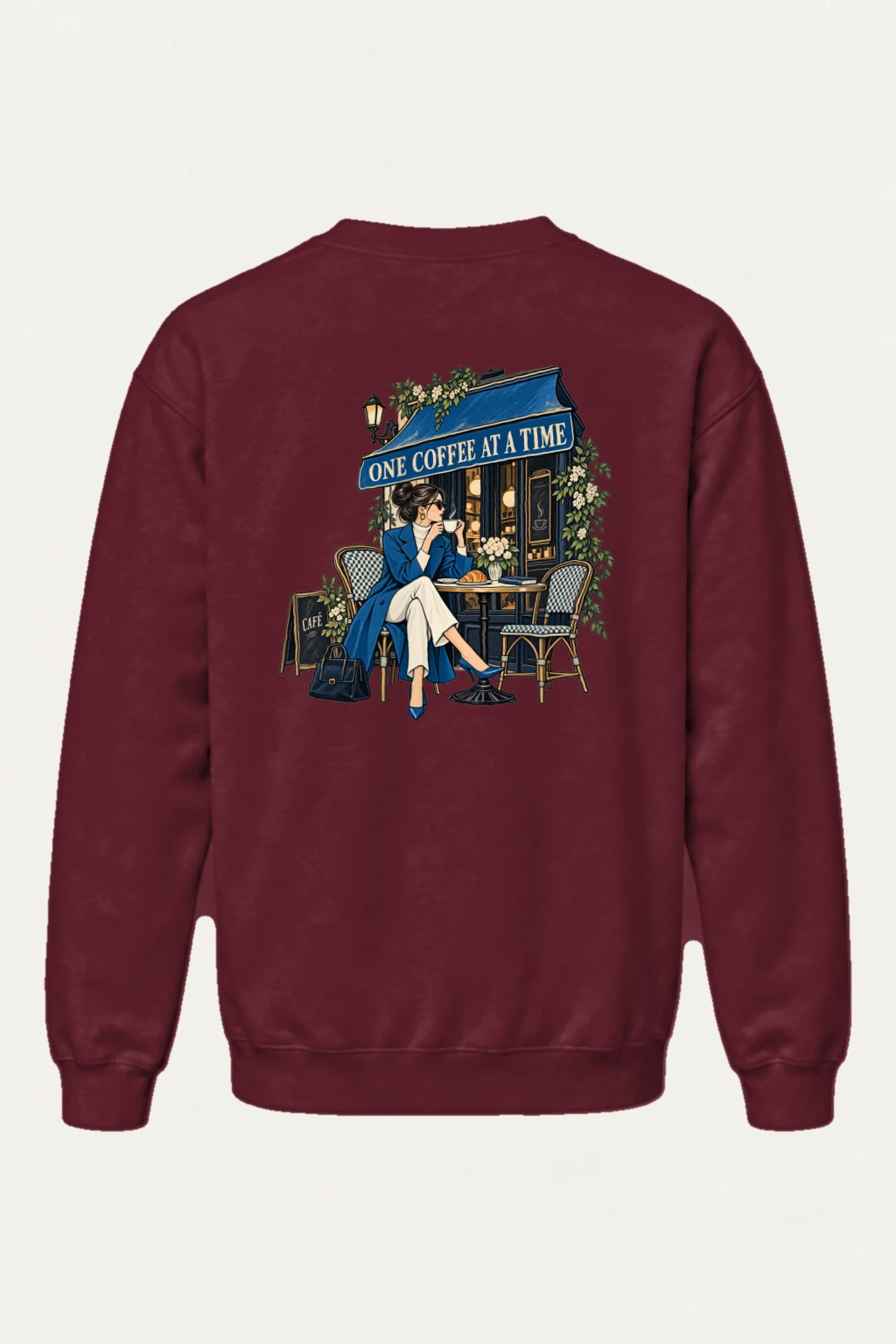 "One Coffee at a Time" Heavy Blend Unisex Crewneck Sweatshirt | Gildan 18000