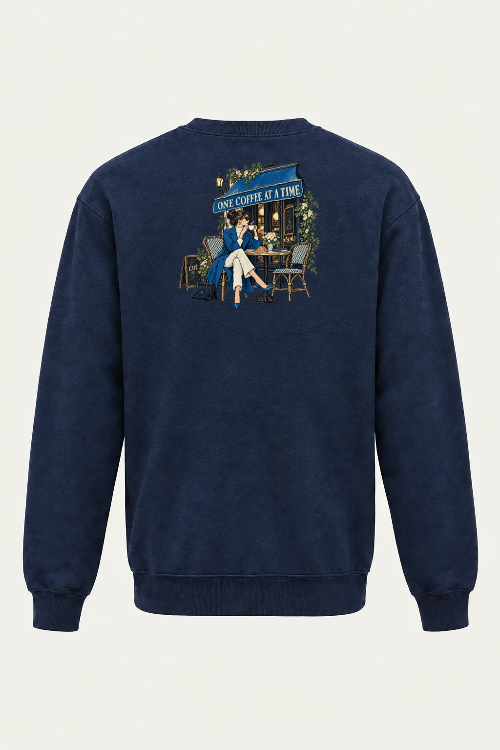"One Coffee at a Time" Heavy Blend Unisex Crewneck Sweatshirt | Gildan 18000