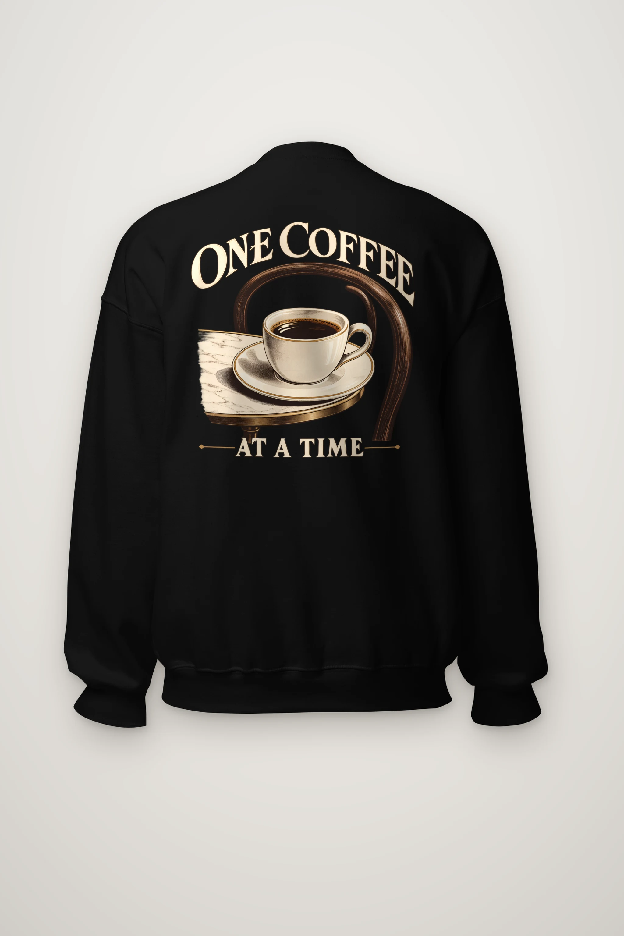 "One Coffee At A Time" Heavy Blend Unisex Crewneck Sweatshirt