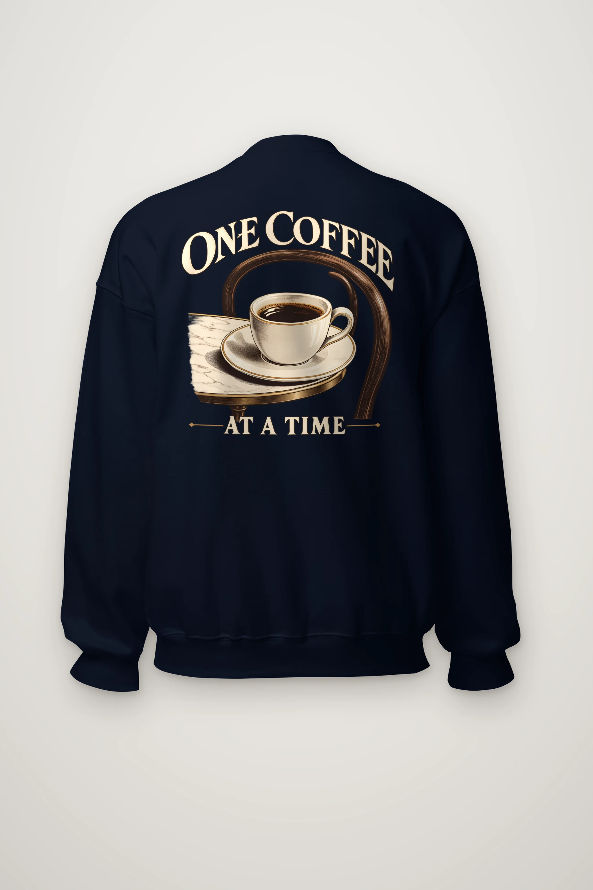 "One Coffee At A Time" Heavy Blend Unisex Crewneck Sweatshirt
