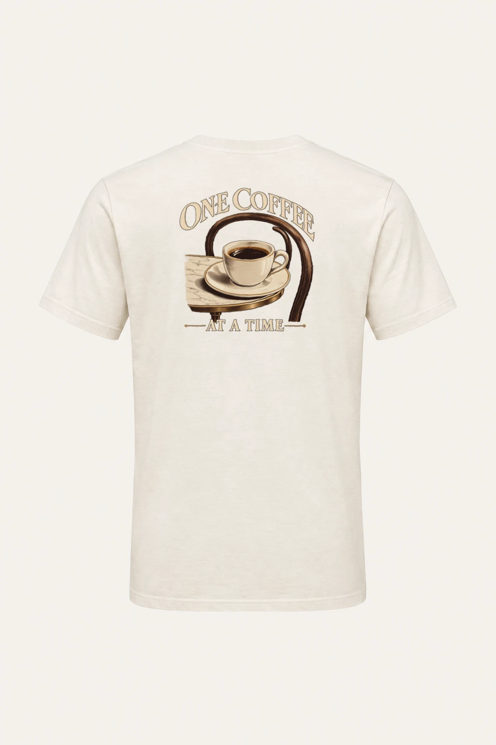 "One Coffee at a Time" Heavyweight Unisex Crewneck T-shirt | Gildan 5000