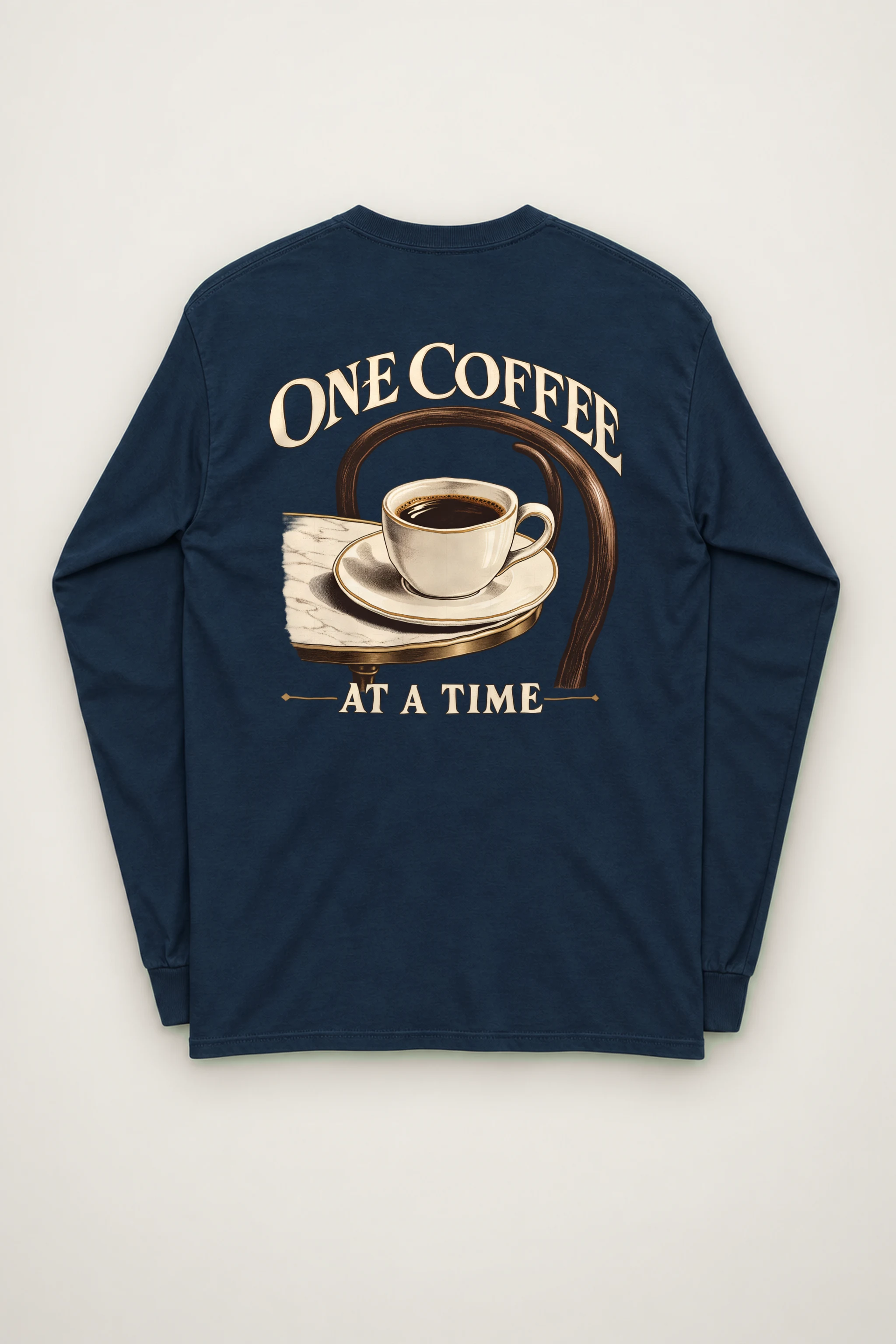"One Coffee At A Time" Unisex Longsleeve T-shirt