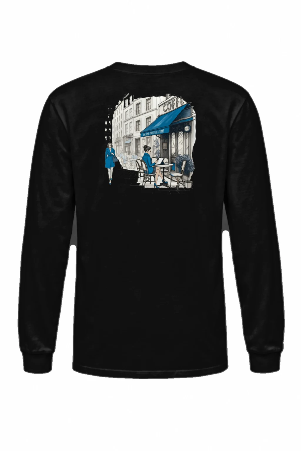 "One Coffee At A Time" Unisex Longsleeve T-shirt | Gildan 2400