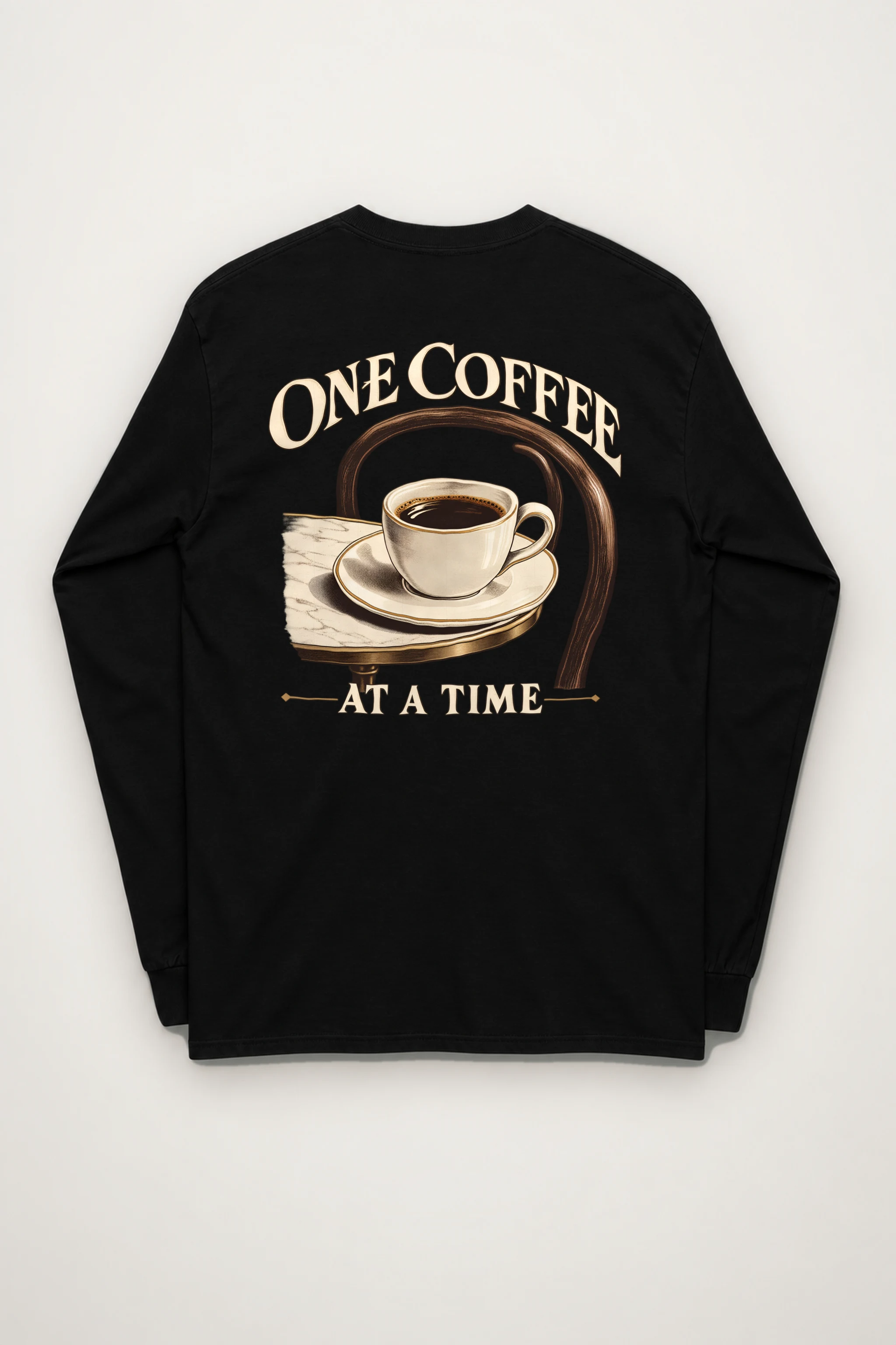 "One Coffee At A Time" Unisex Longsleeve T-shirt