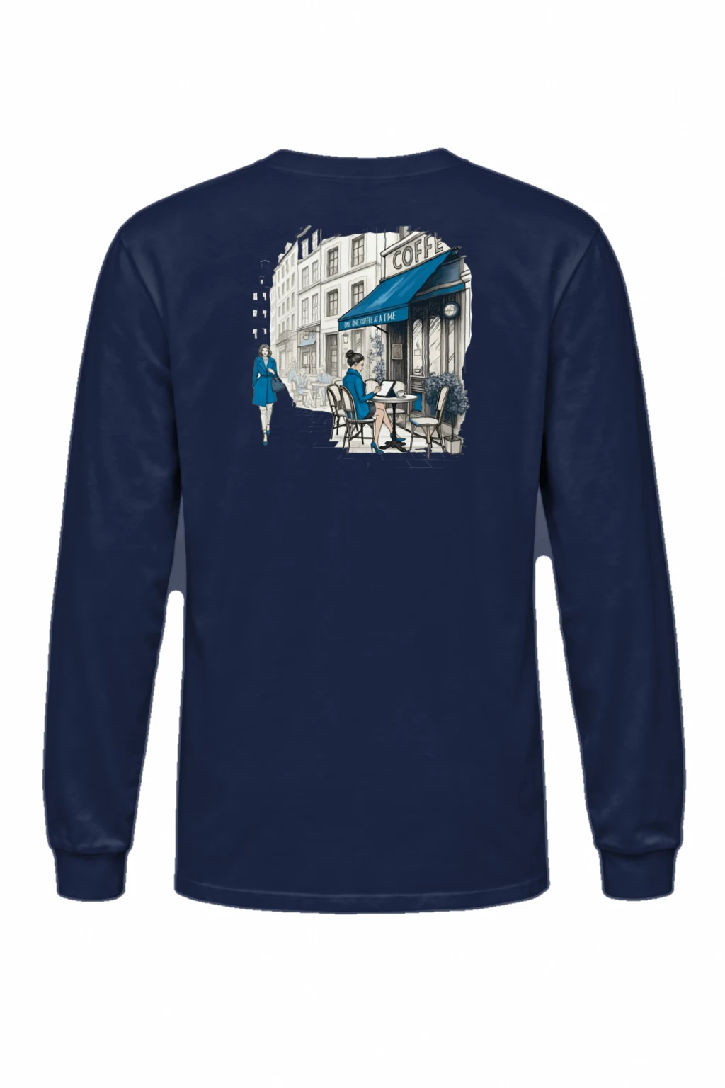 "One Coffee At A Time" Unisex Longsleeve T-shirt | Gildan 2400