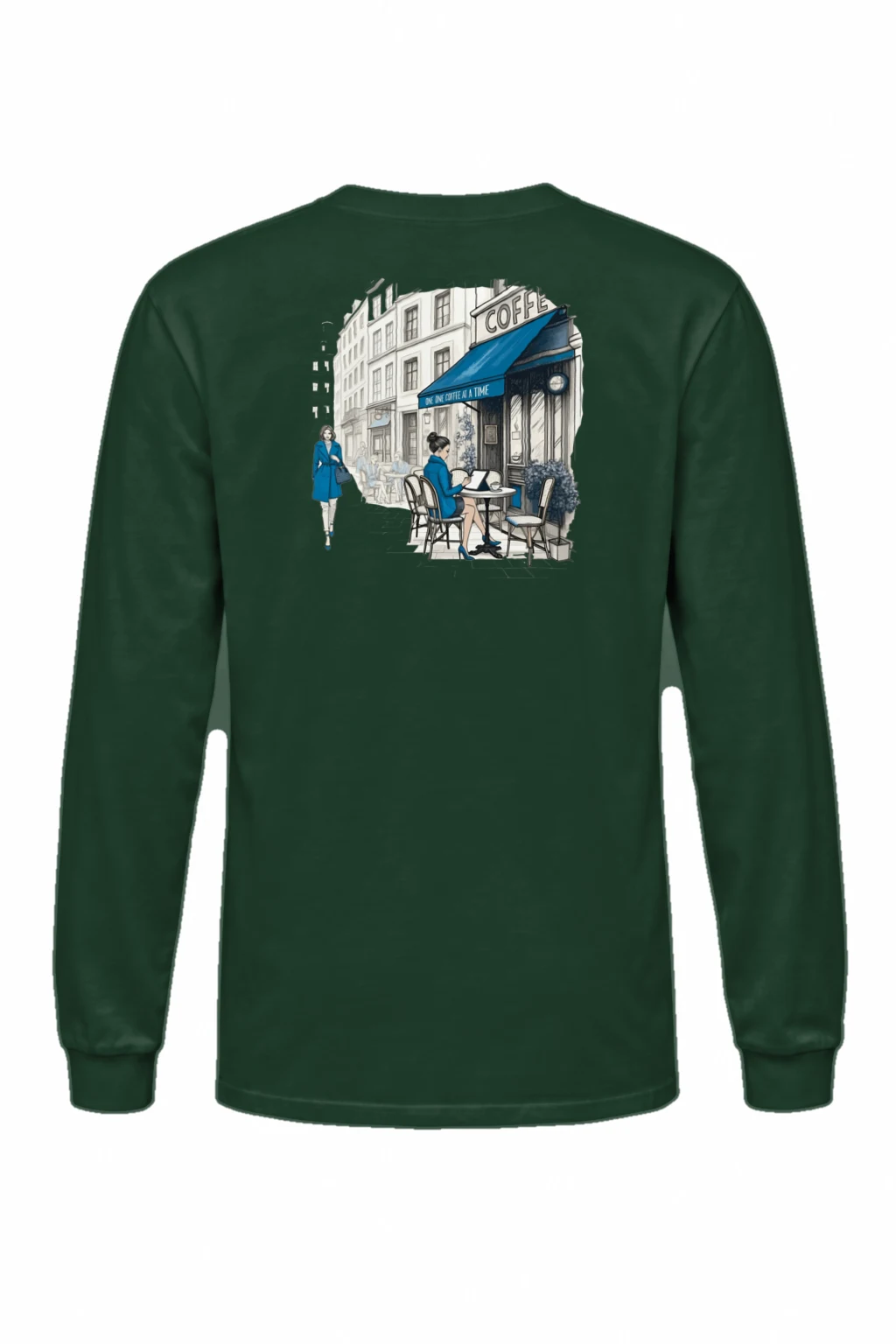 "One Coffee At A Time" Unisex Longsleeve T-shirt | Gildan 2400