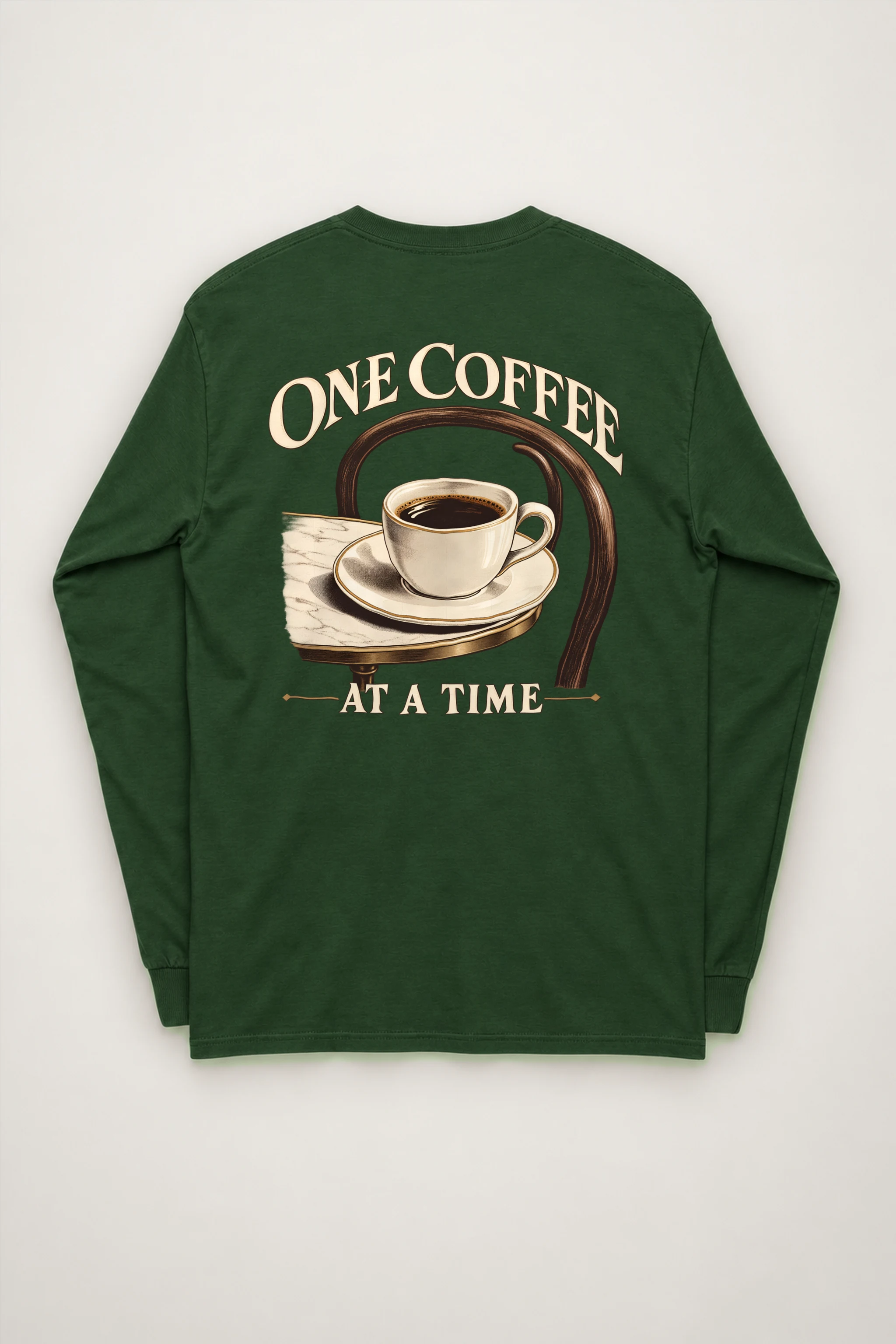 "One Coffee At A Time" Unisex Longsleeve T-shirt