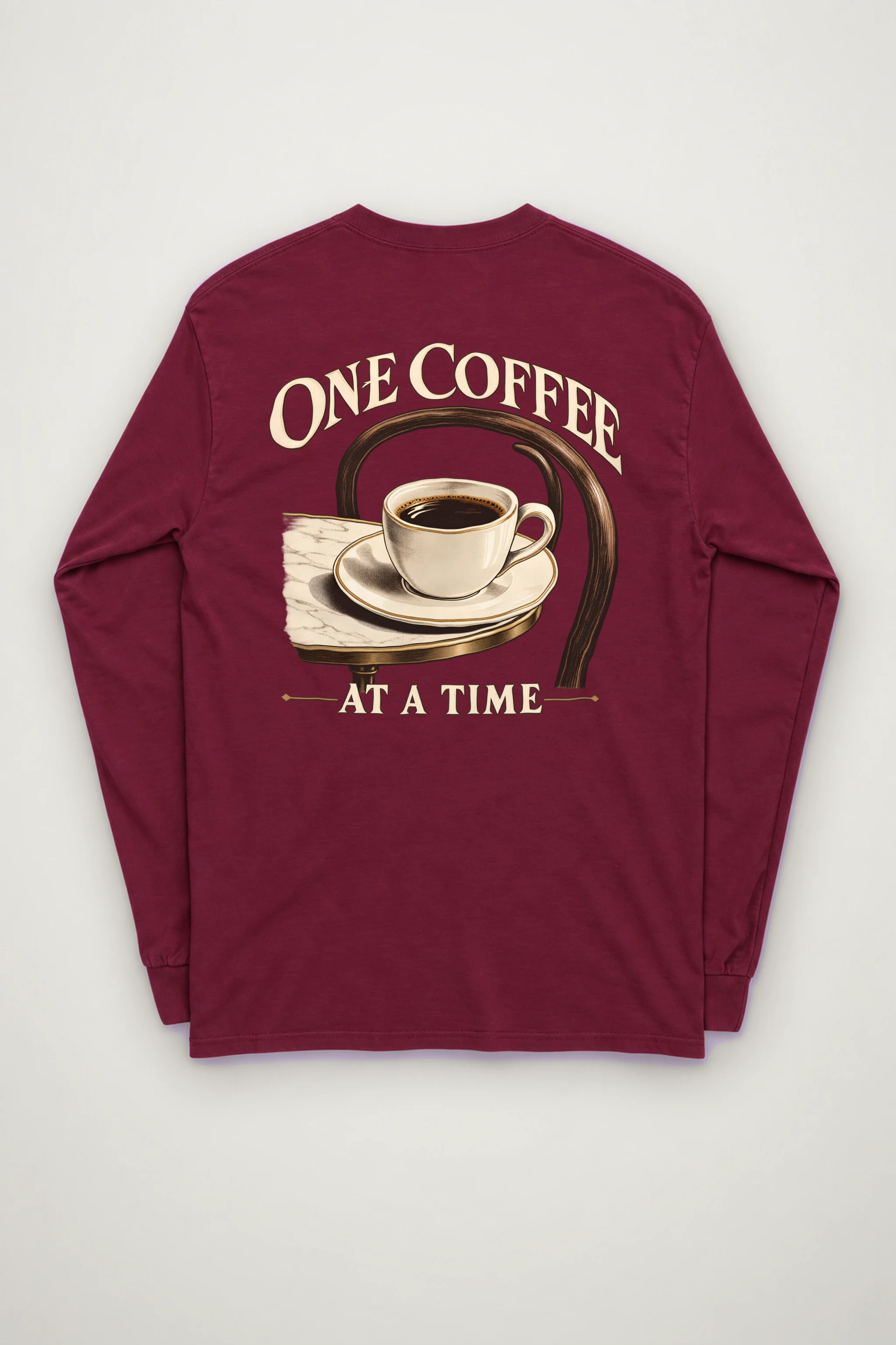 "One Coffee At A Time" Unisex Longsleeve T-shirt